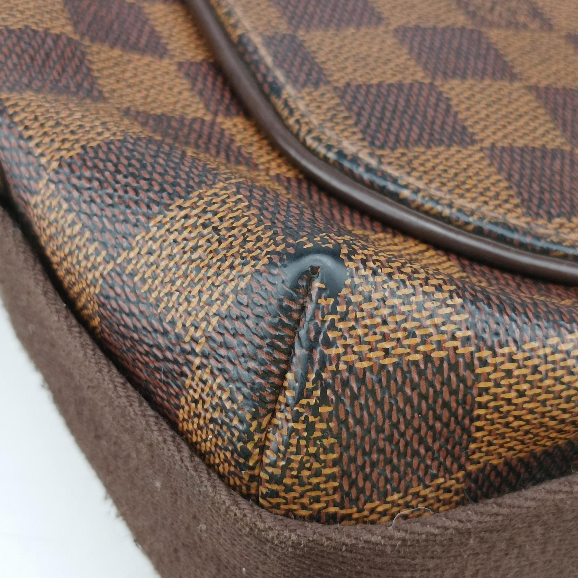 Pre-owned Louis Vuitton BROOKLYN MM EBENE Damier Canvas N51211 shoulderbag | stylenewstar