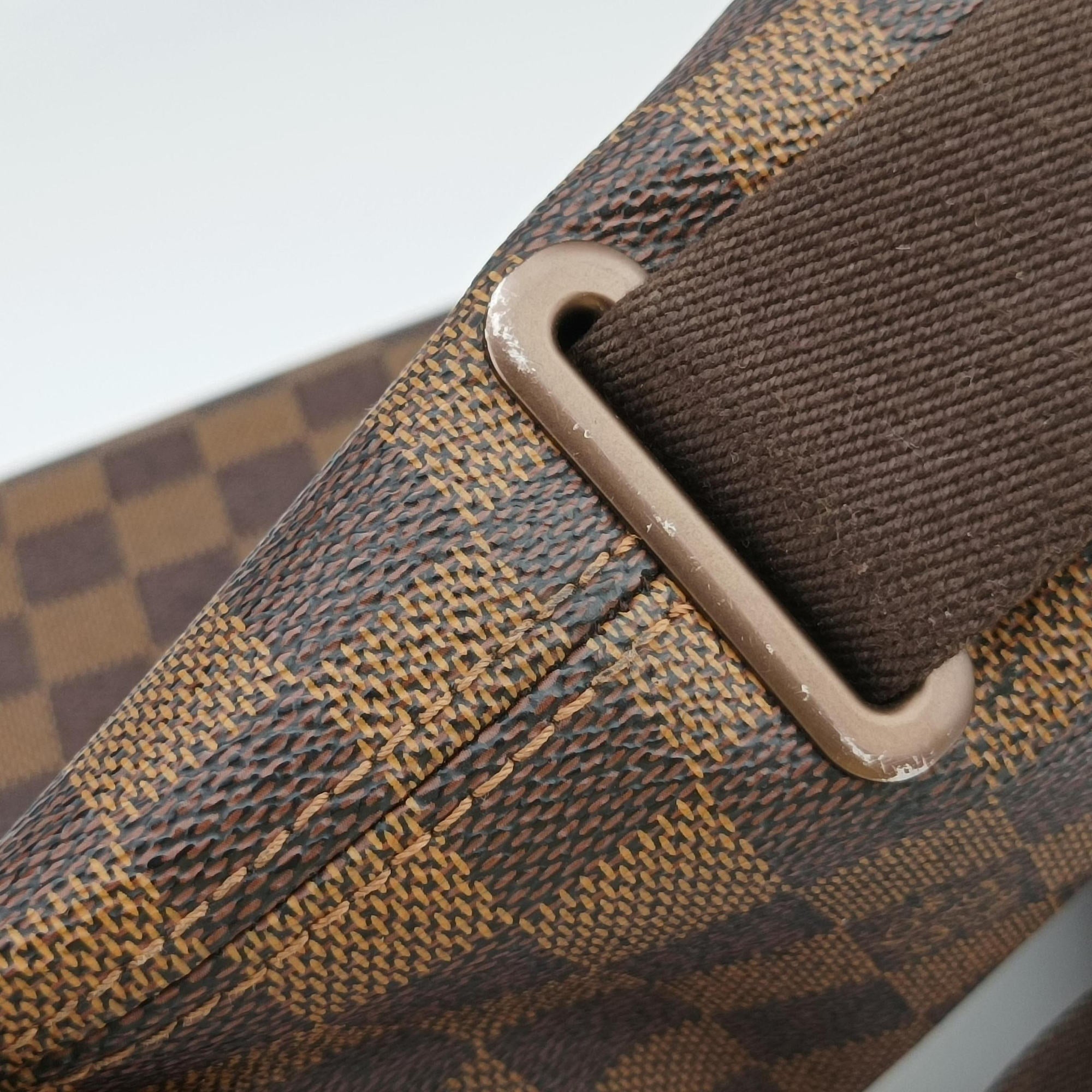 Pre-owned Louis Vuitton BROOKLYN MM EBENE Damier Canvas N51211 shoulderbag | stylenewstar