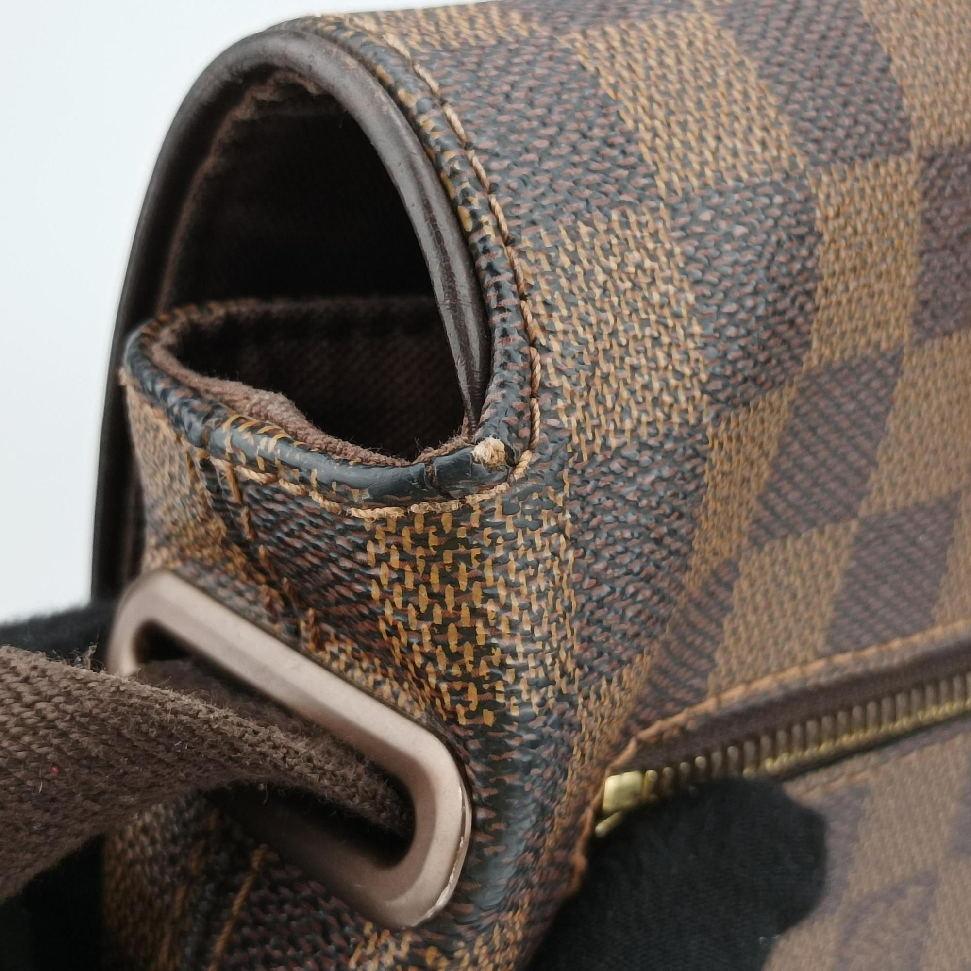 Pre-owned Louis Vuitton BROOKLYN MM EBENE Damier Canvas N51211 shoulderbag | stylenewstar