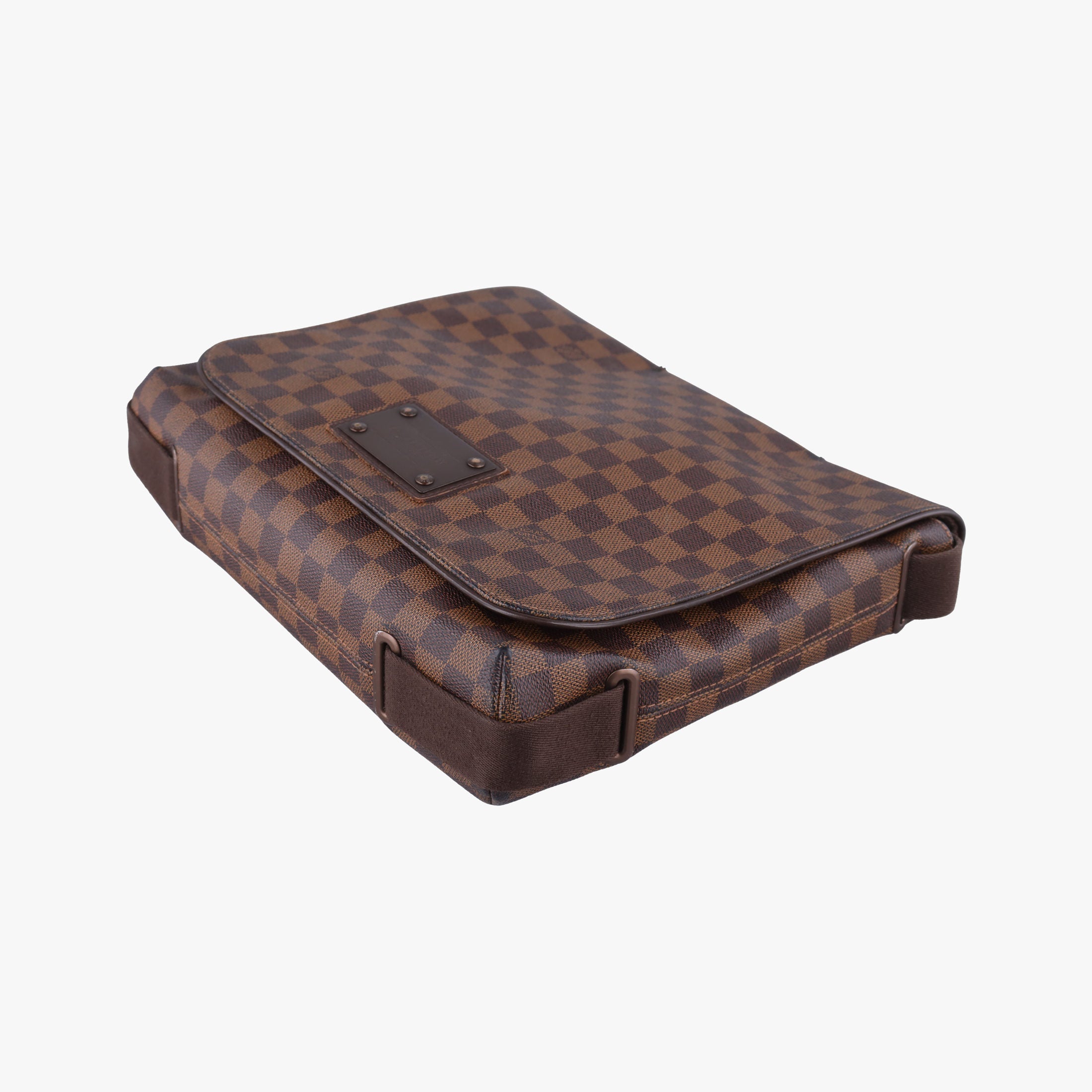 Pre-owned Louis Vuitton BROOKLYN MM EBENE Damier Canvas N51211 shoulderbag | stylenewstar