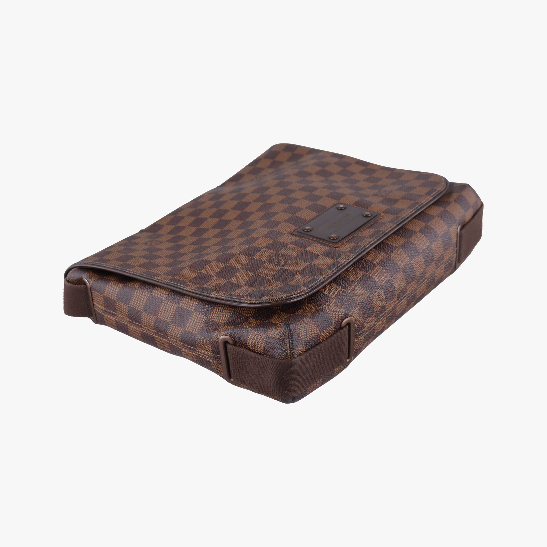 Pre-owned Louis Vuitton BROOKLYN MM EBENE Damier Canvas N51211 shoulderbag | stylenewstar