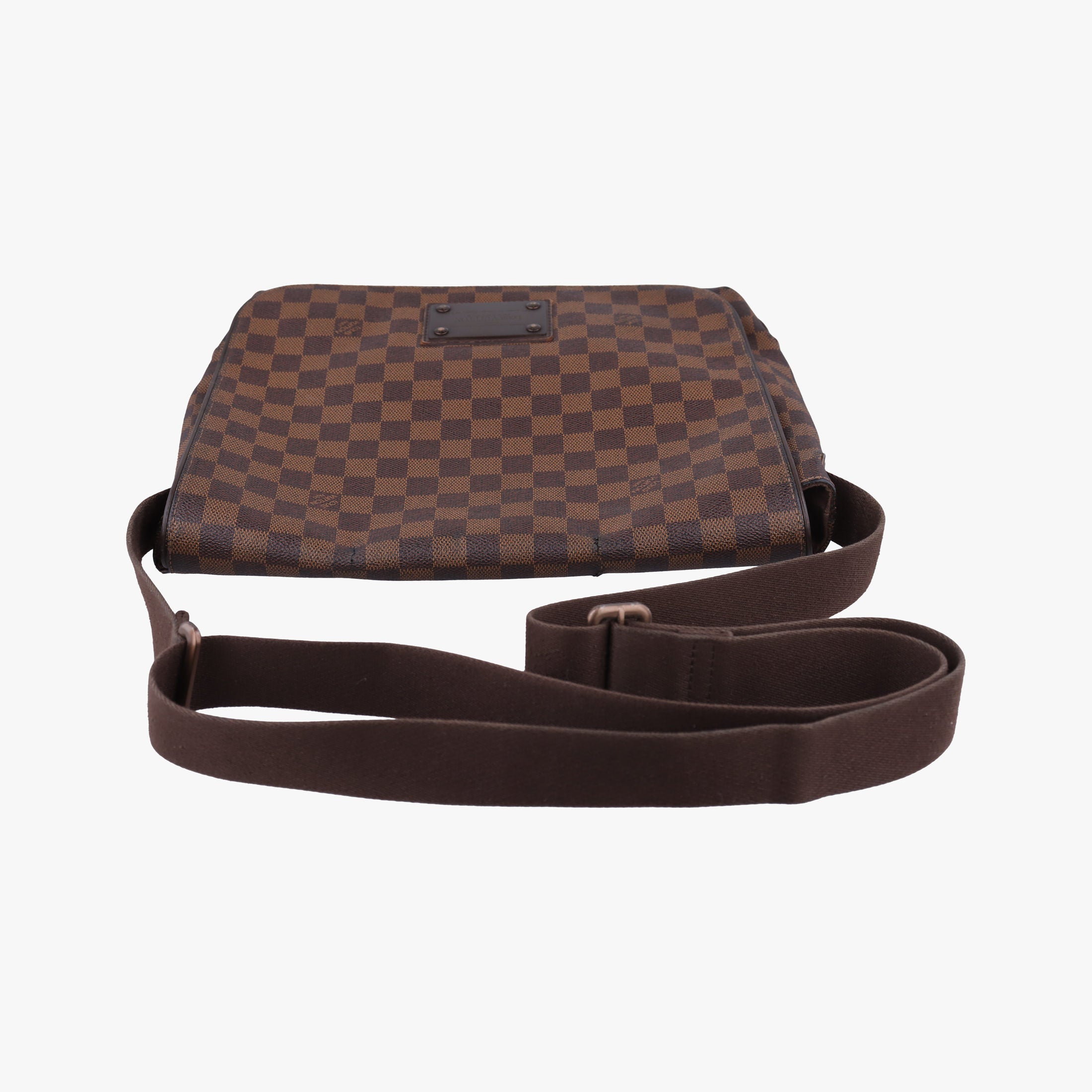 Pre-owned Louis Vuitton BROOKLYN MM EBENE Damier Canvas N51211 shoulderbag | stylenewstar