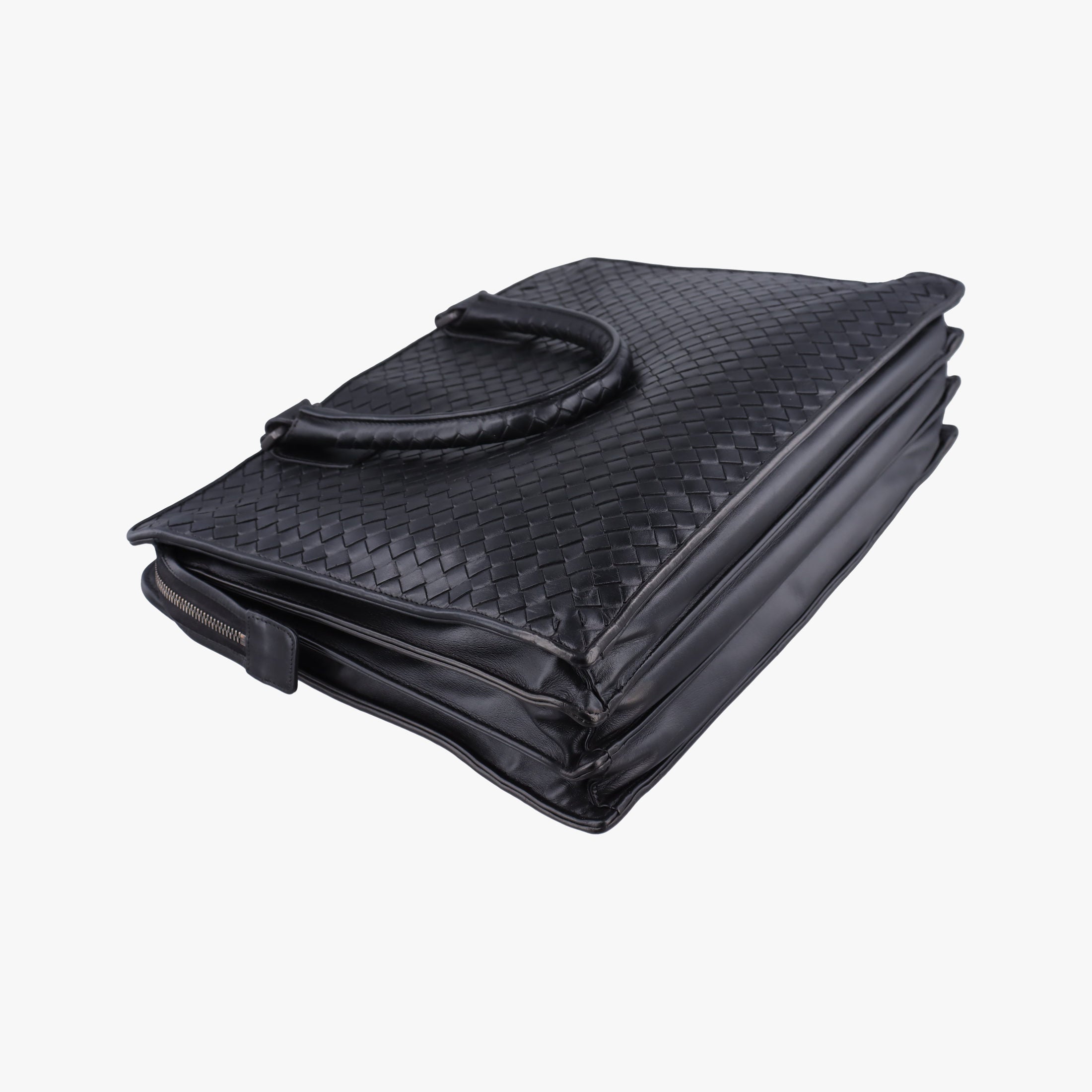Secondhand Bottega Veneta Intrecciato Black lambskin  handbag | stylenewstar
