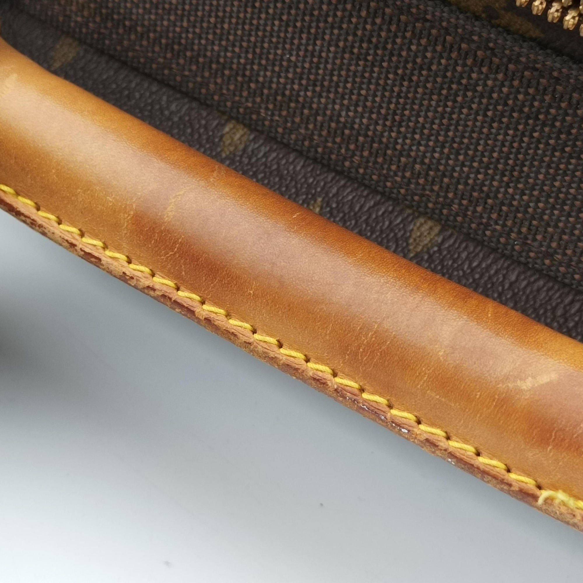 Pre-owned Louis Vuitton Satellite 60 brown Monogram Canvas M23354 handbag | stylenewstar