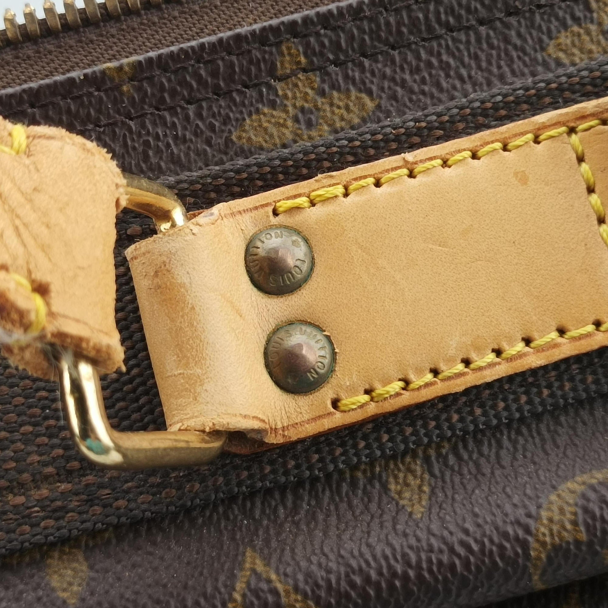 Pre-owned Louis Vuitton Satellite 60 brown Monogram Canvas M23354 handbag | stylenewstar