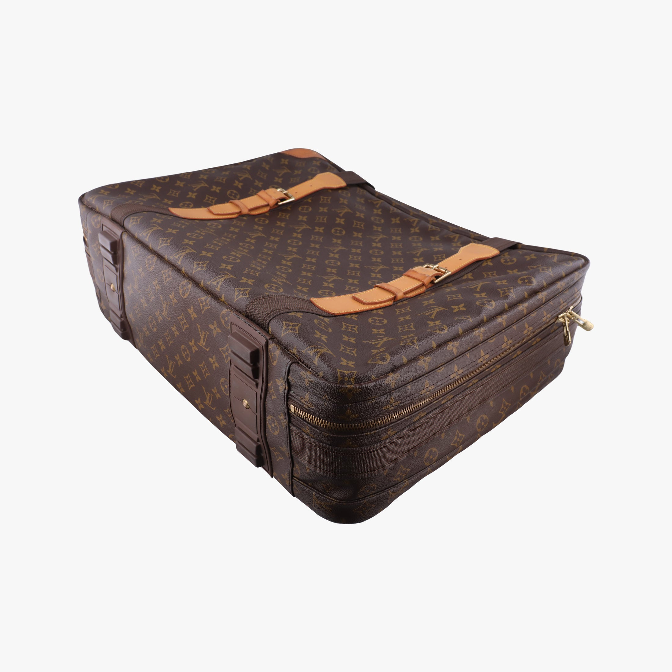 Pre-owned Louis Vuitton Satellite 60 brown Monogram Canvas M23354 handbag | stylenewstar