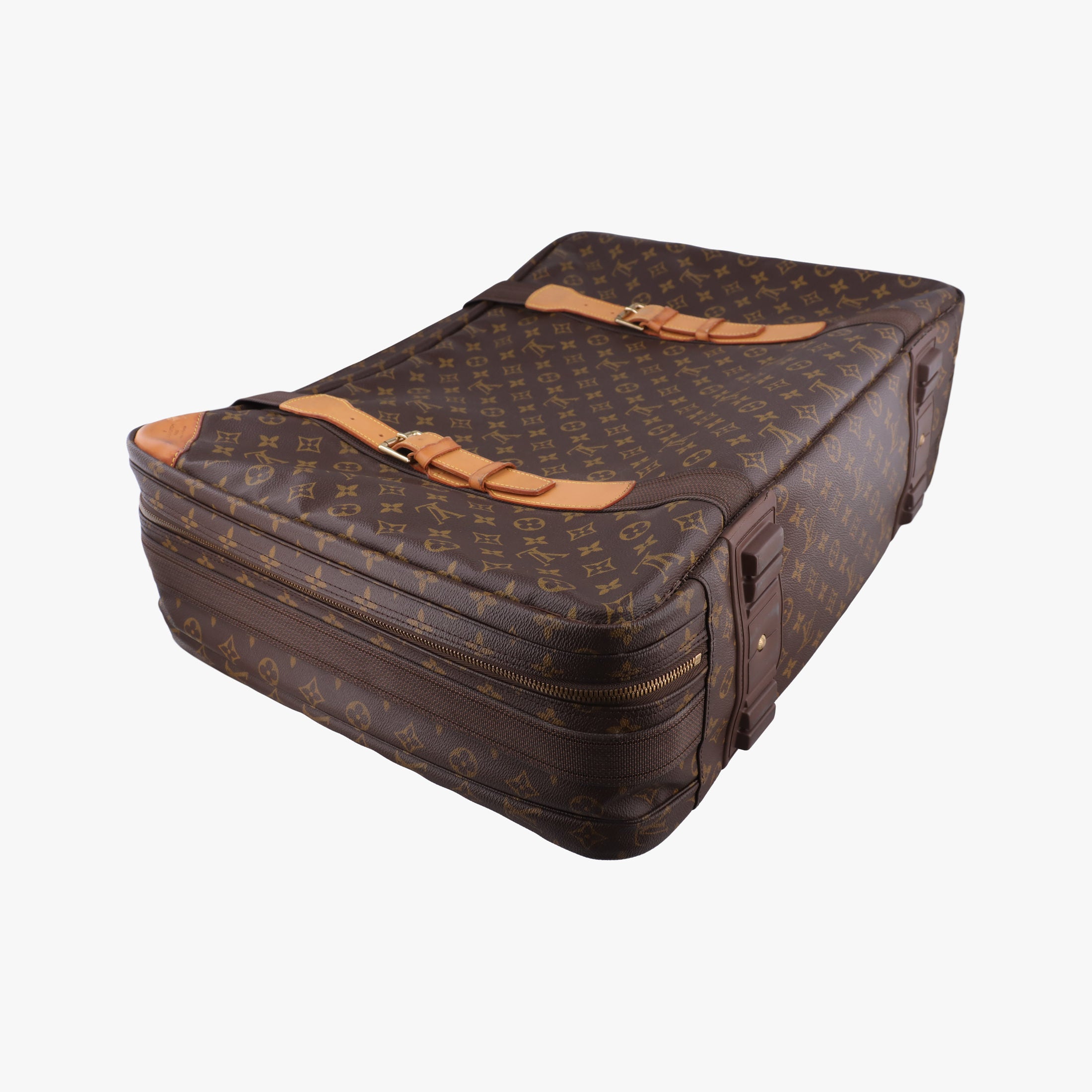 Pre-owned Louis Vuitton Satellite 60 brown Monogram Canvas M23354 handbag | stylenewstar