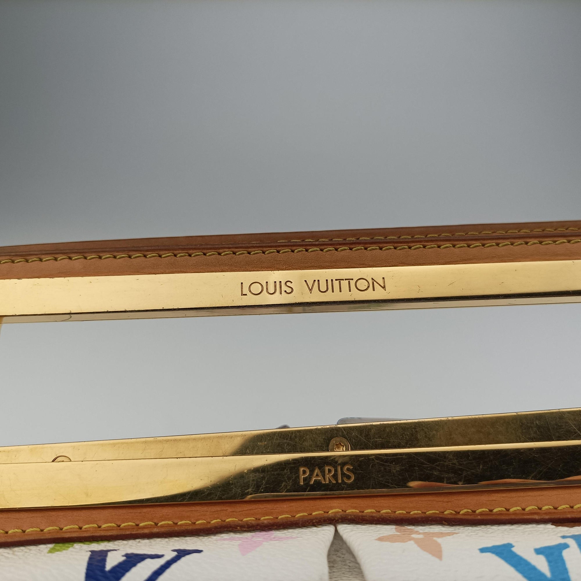 Pre-owned Louis Vuitton JUDY GM white Monogram Multicolor M40253 shoulderbag | stylenewstar