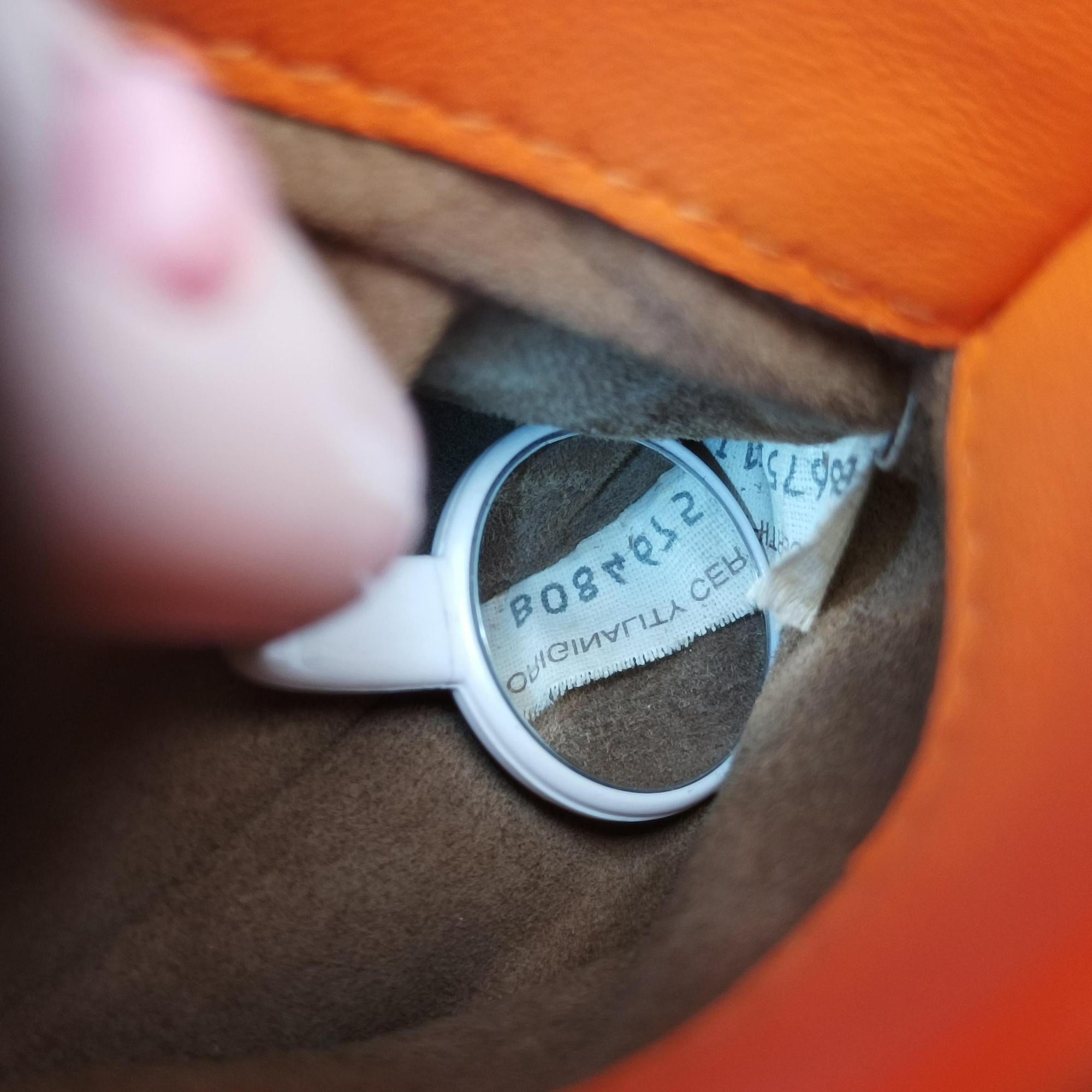Pre-owned Bottega Veneta Intrecciato Olimpia Orange lambskin  shoulderbag | stylenewstar