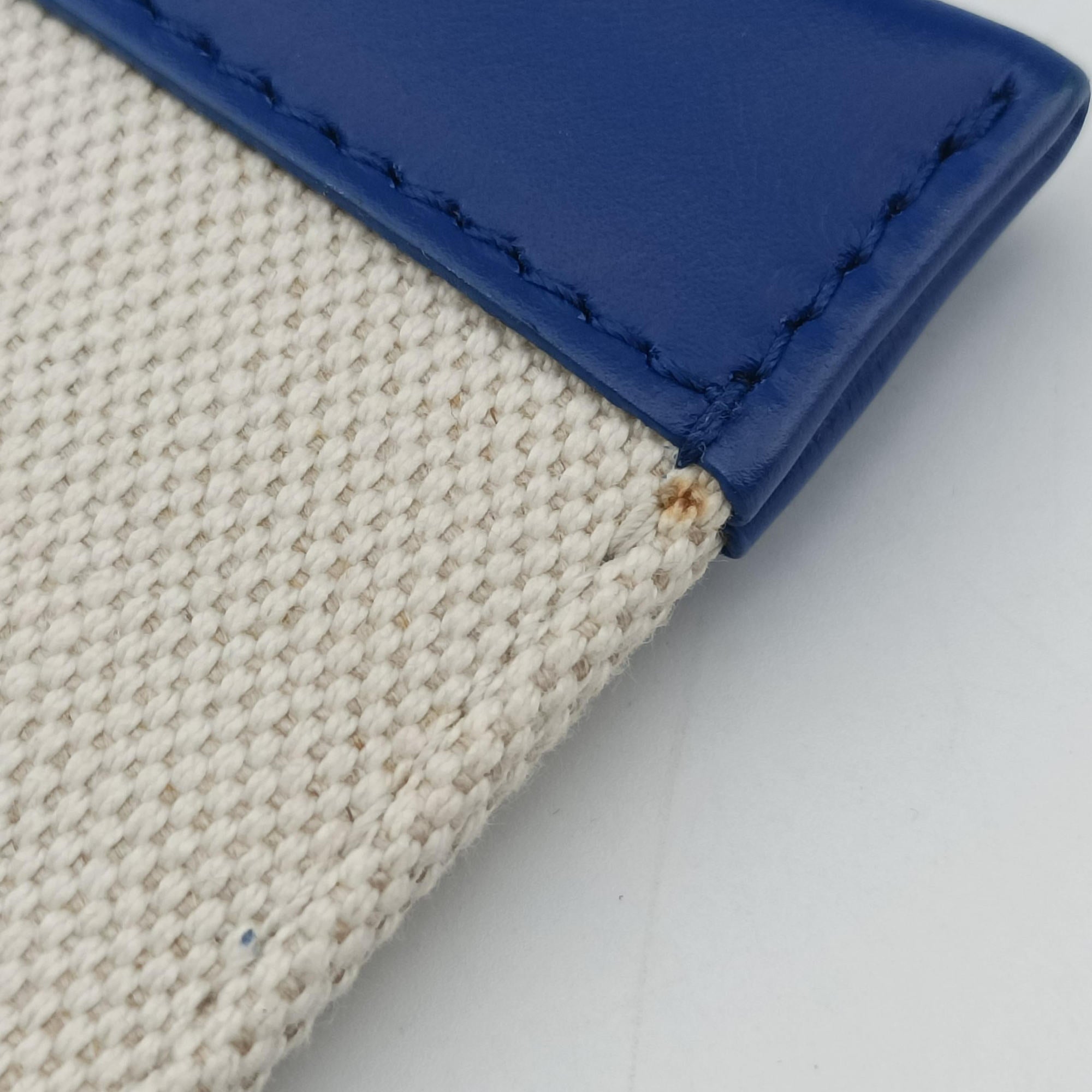 Secondhand Balenciaga Navy Cabas XS white x blue Canvas x Leather  shoulderbag | stylenewstar