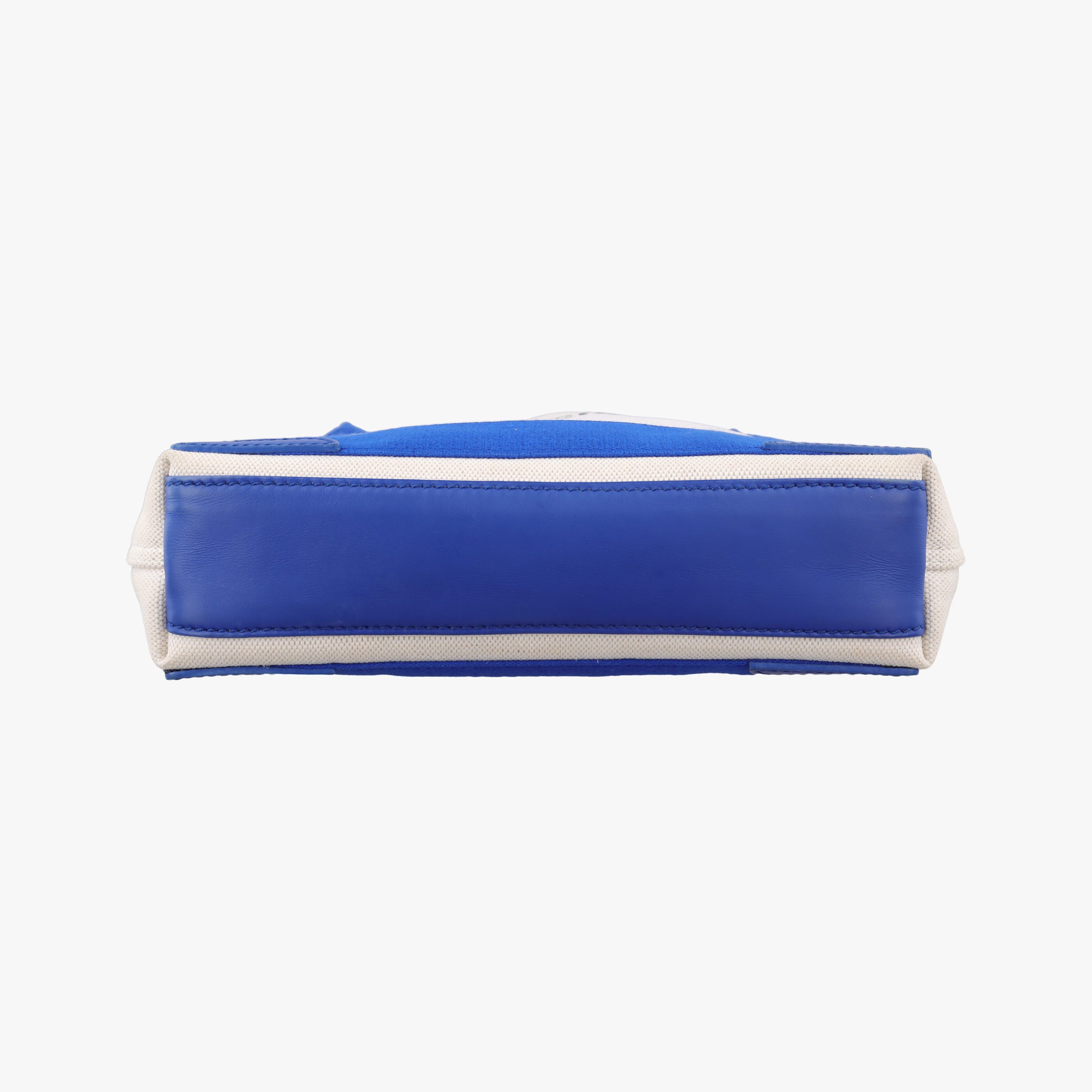 Secondhand Balenciaga Navy Cabas XS white x blue Canvas x Leather  shoulderbag | stylenewstar