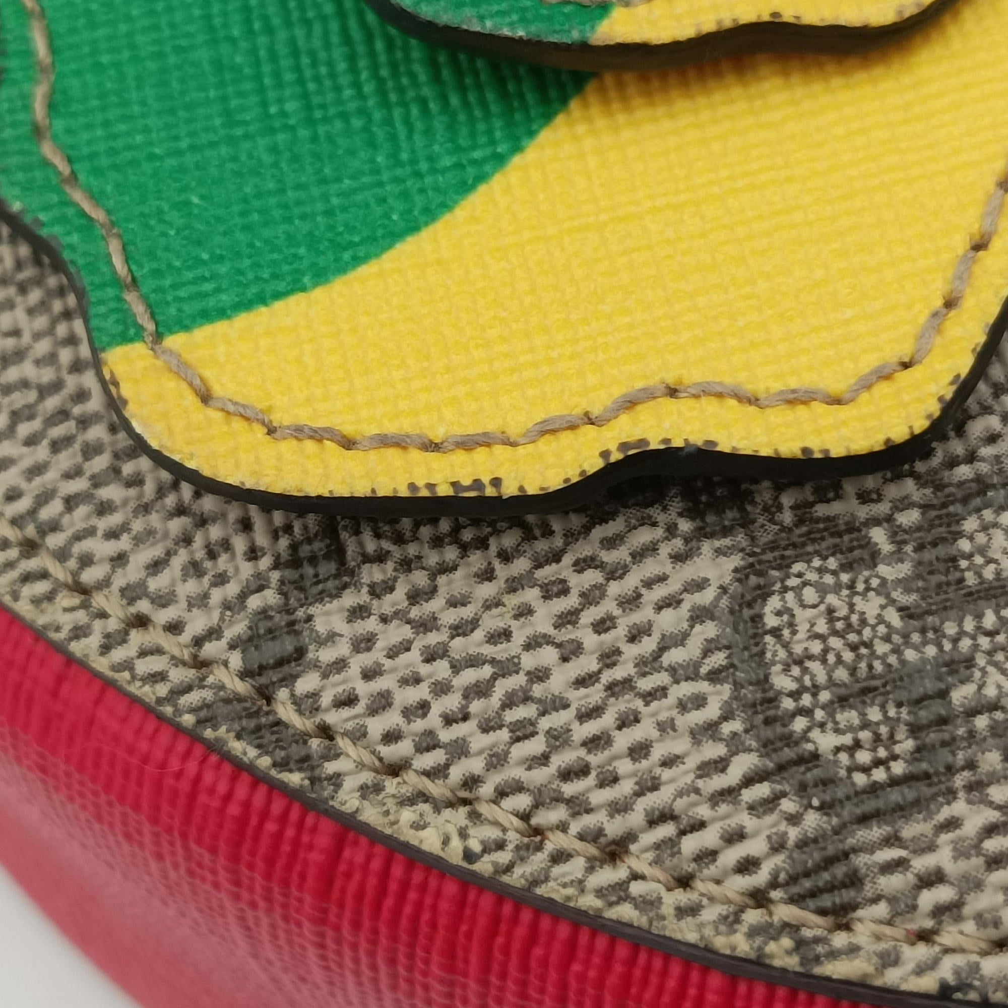 Vintage Gucci Rainbow Butterfly Multicolour PVC coated canvas 552526 shoulderbag | stylenewstar