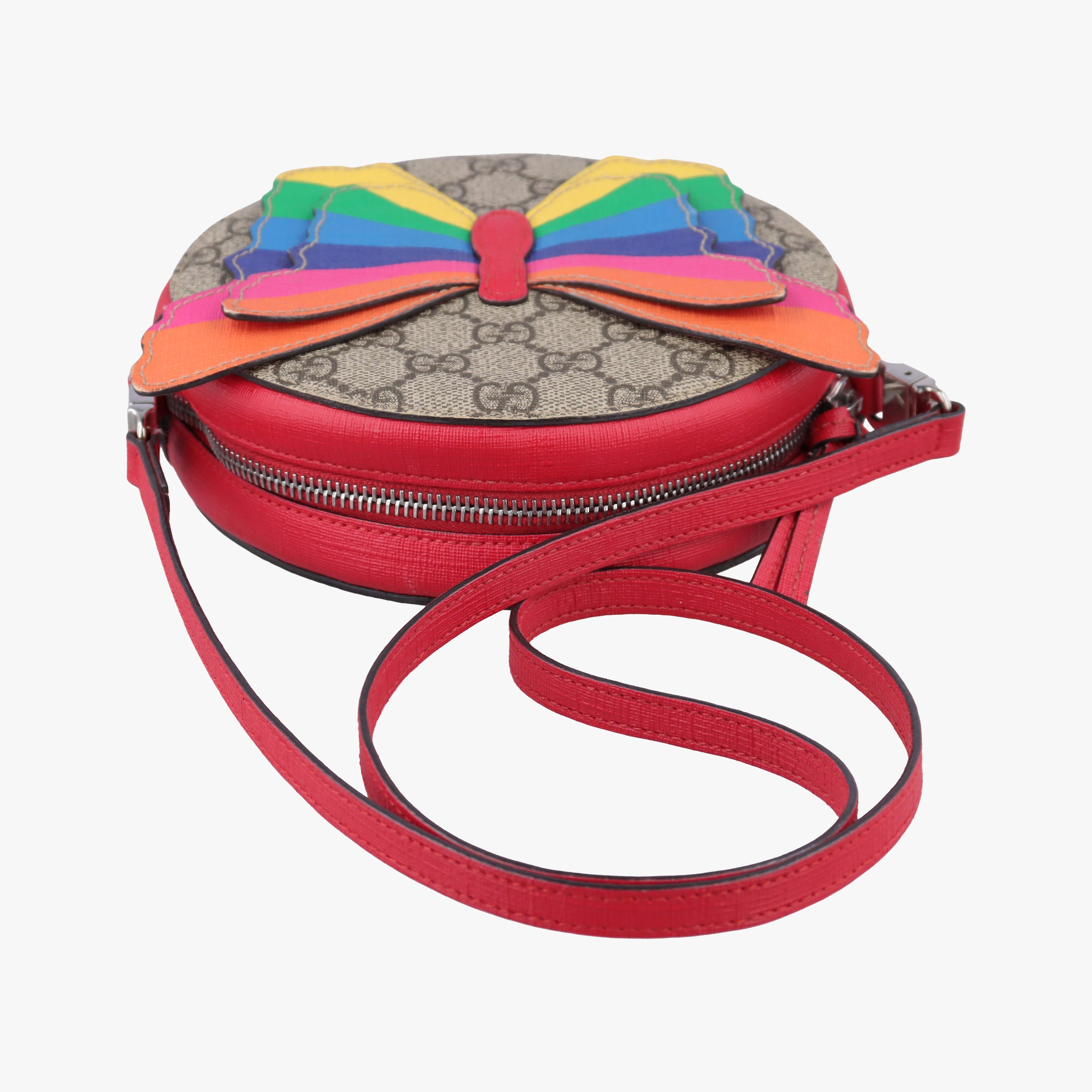 Vintage Gucci Rainbow Butterfly Multicolour PVC coated canvas 552526 shoulderbag | stylenewstar