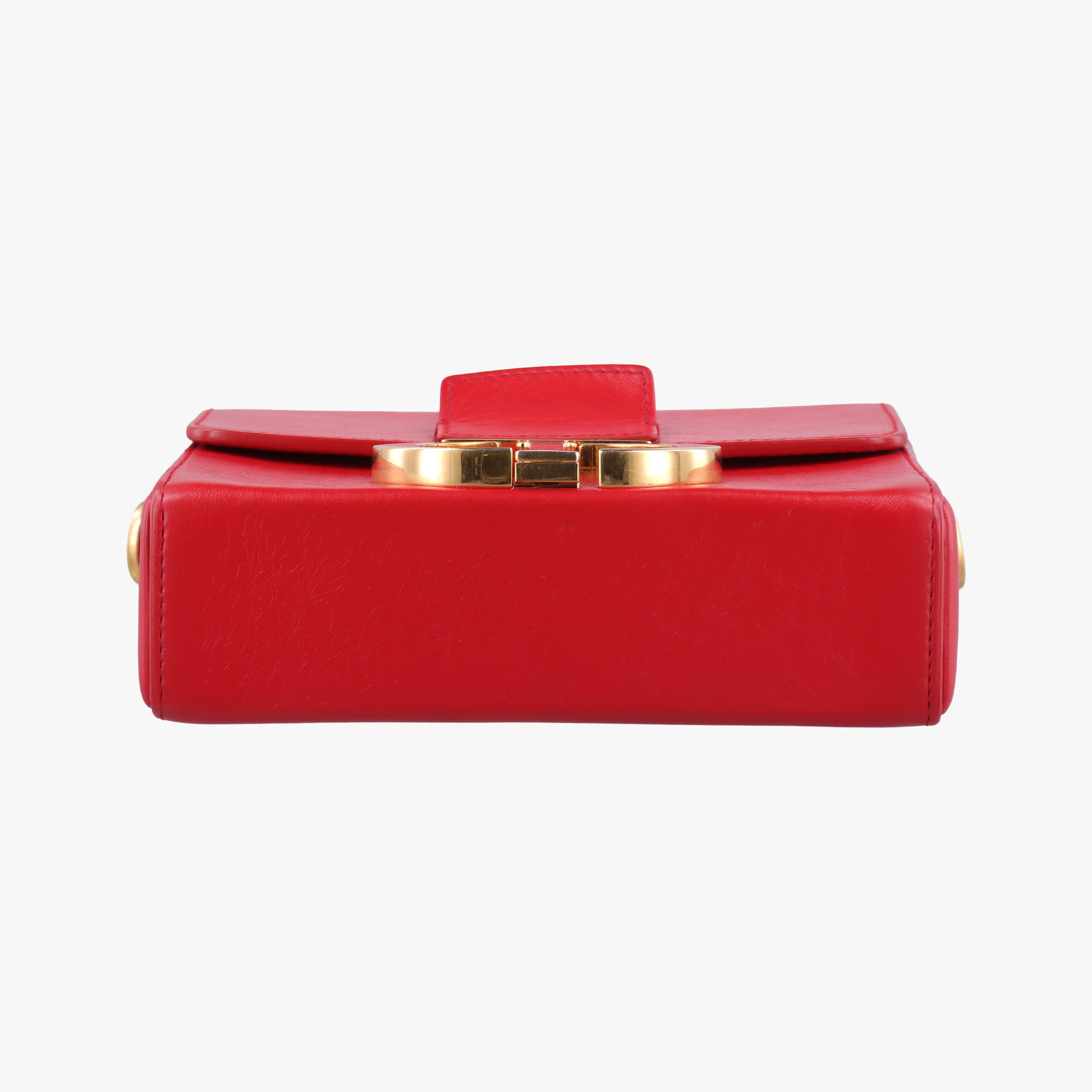 Pre-owned Christian Dior 30 MONTAIGNE Red Leather  shoulderbag | stylenewstar