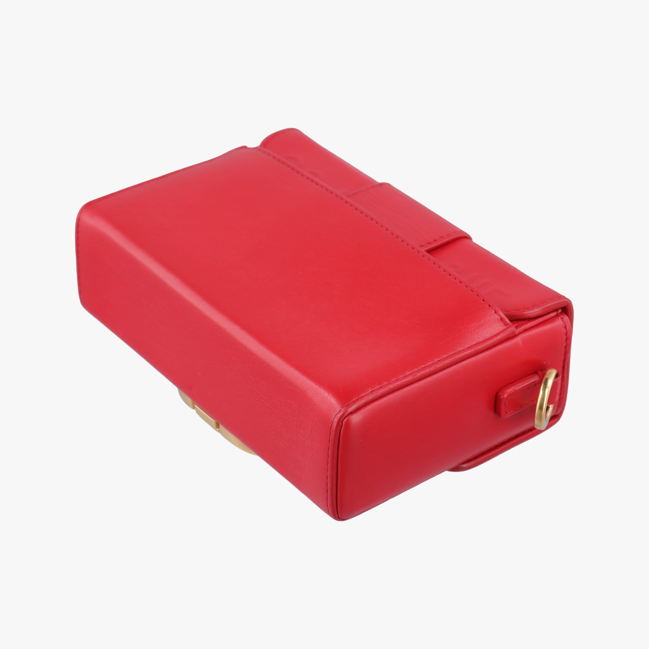 Pre-owned Christian Dior 30 MONTAIGNE Red Leather  shoulderbag | stylenewstar