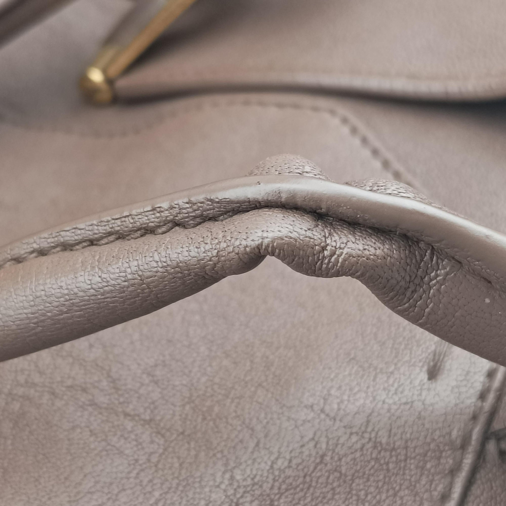 Pre-owned Yves Saint Laurent Y LIGNE Petit Cabas Brown Leather 275091 handbag | stylenewstar