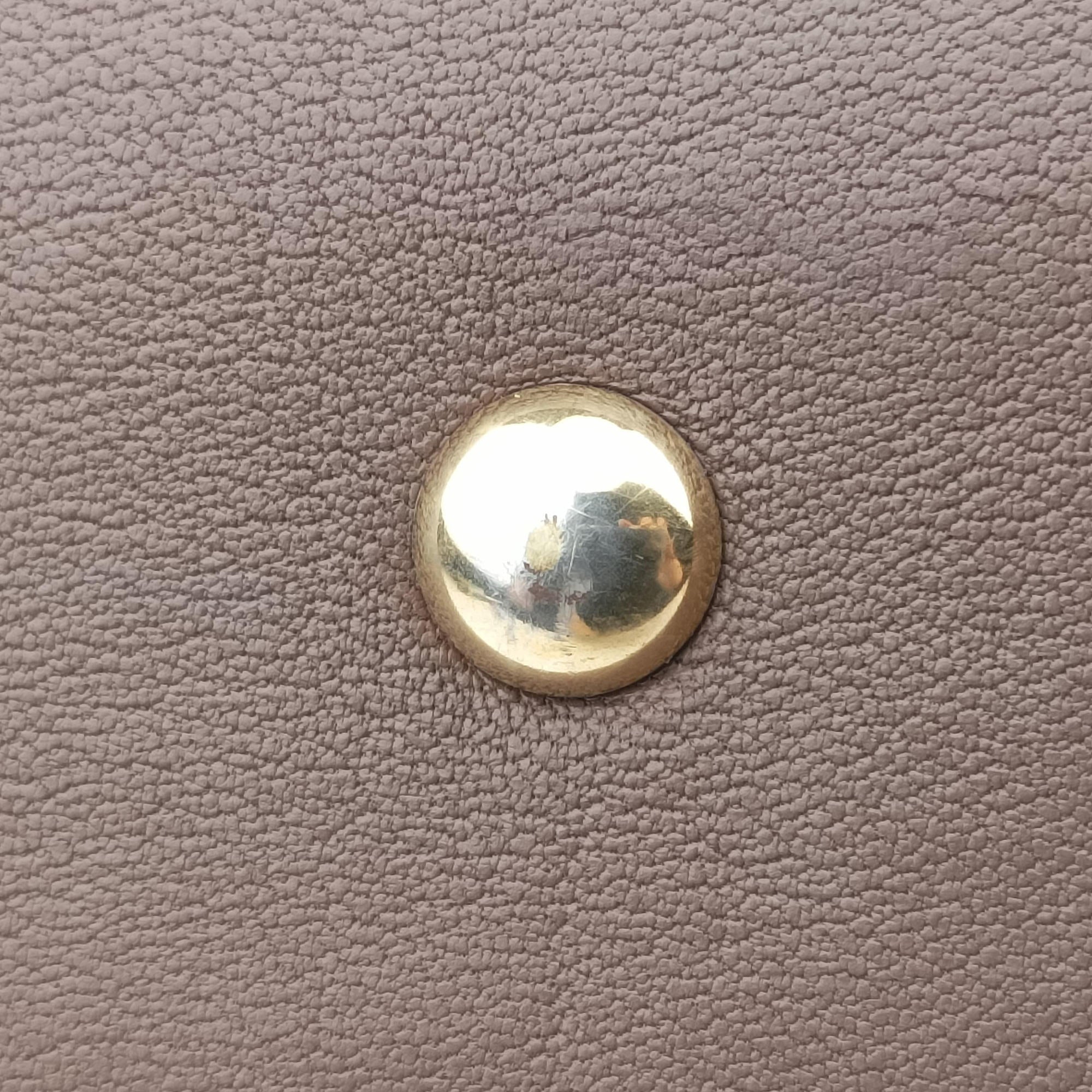 Pre-owned Yves Saint Laurent Y LIGNE Petit Cabas Brown Leather 275091 handbag | stylenewstar