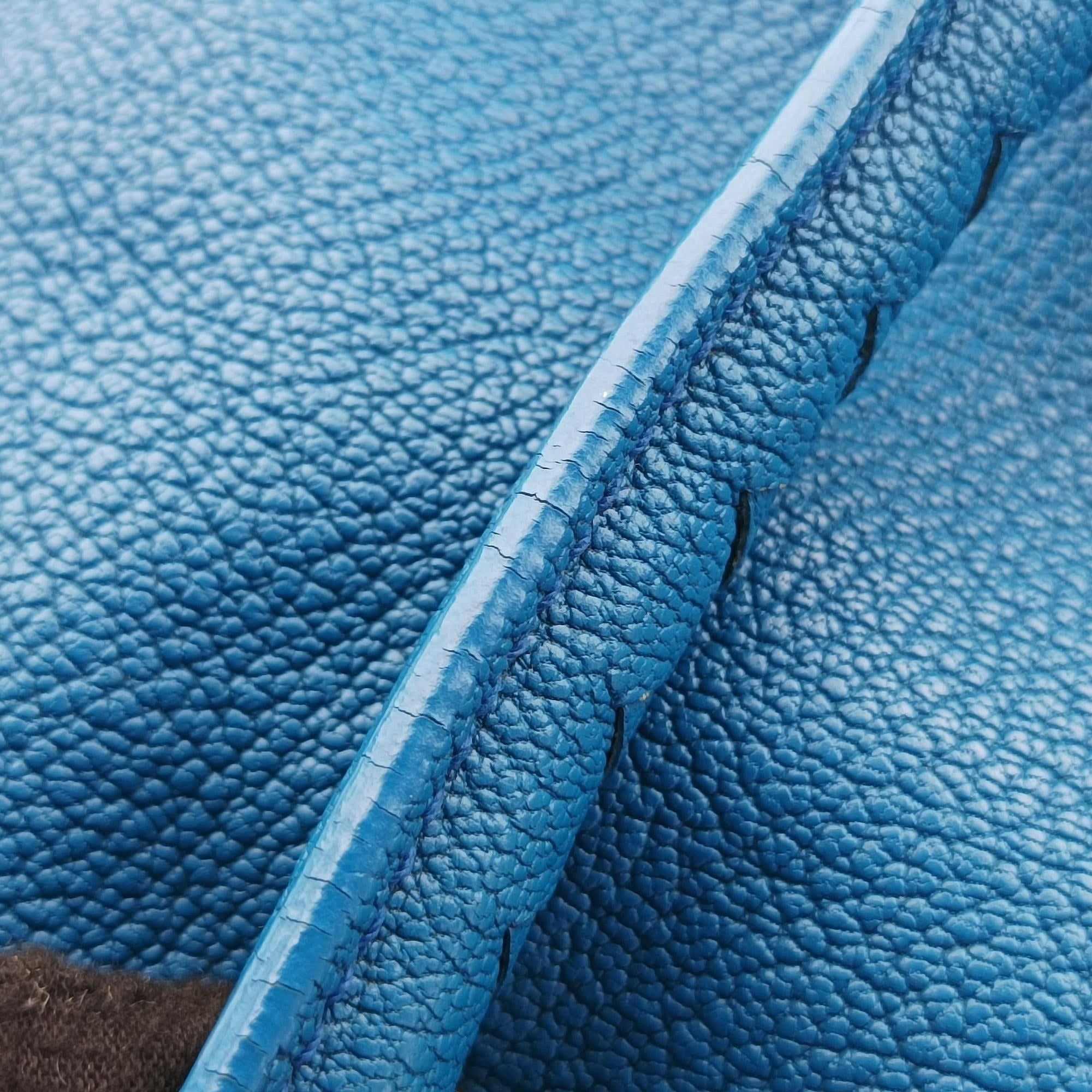 Pre-owned Bottega Veneta Boston Zip Detail Blue Leather  handbag | stylenewstar
