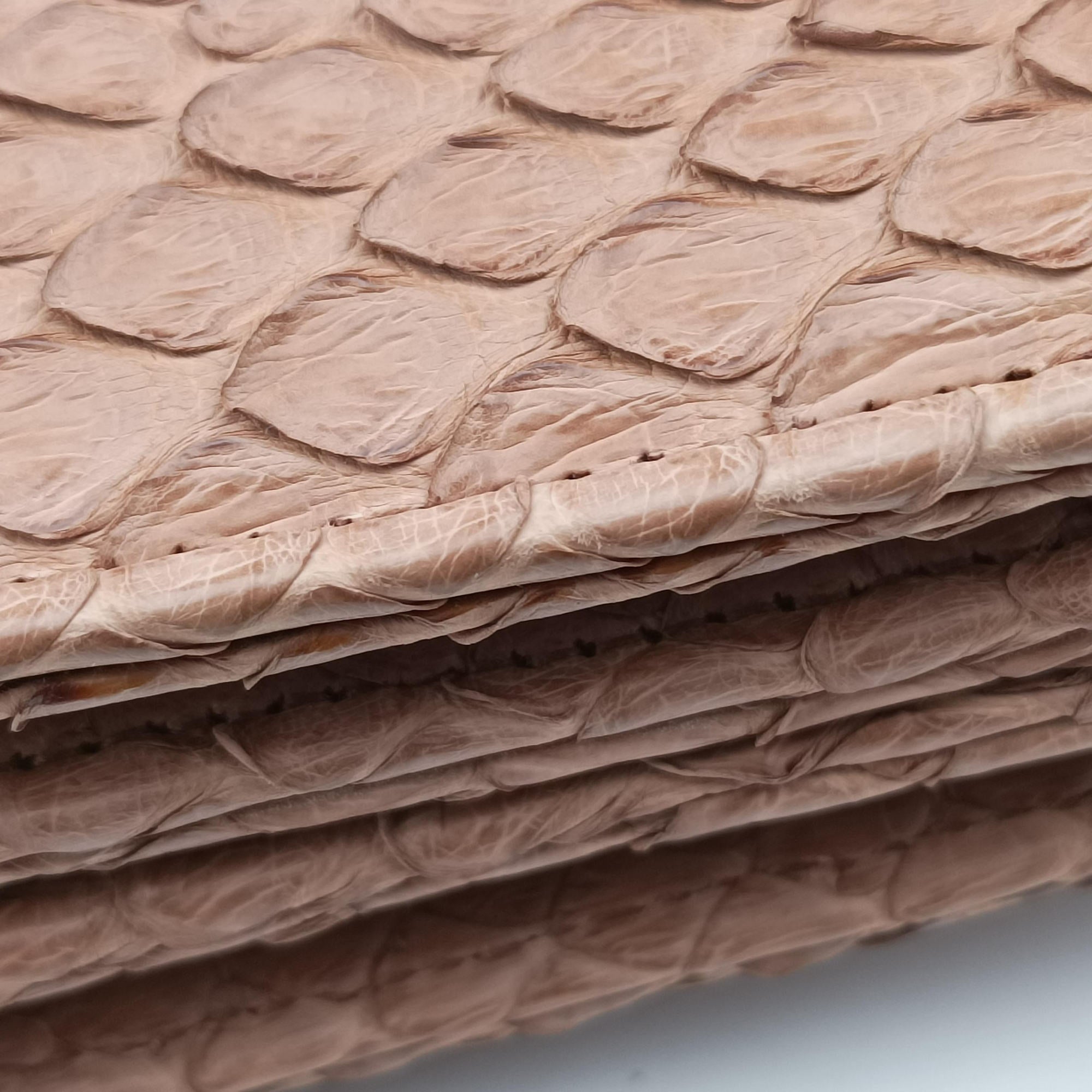 Pre-owned Bottega Veneta Concertina Dusty Pink Matte Python  handbag | stylenewstar