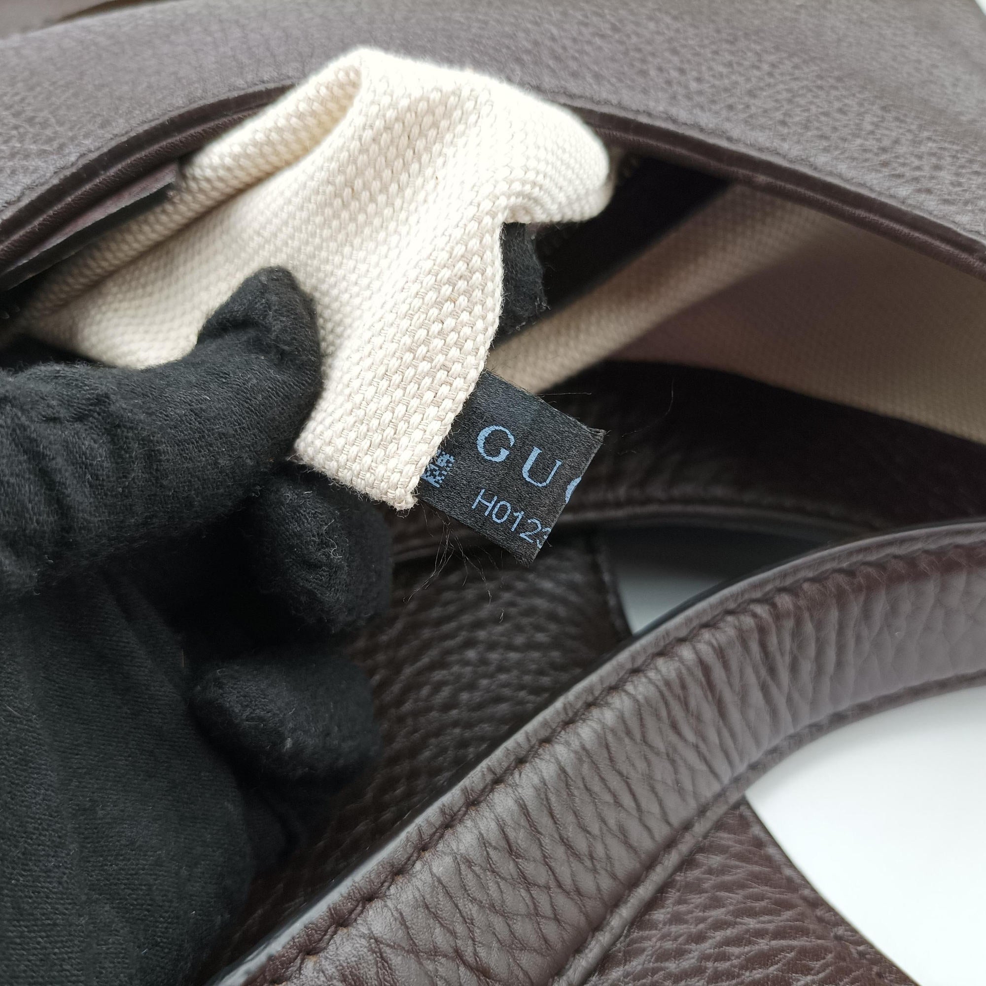 Vintage Gucci Dressage Web Hobo Brown leather 296851 shoulderbag | stylenewstar
