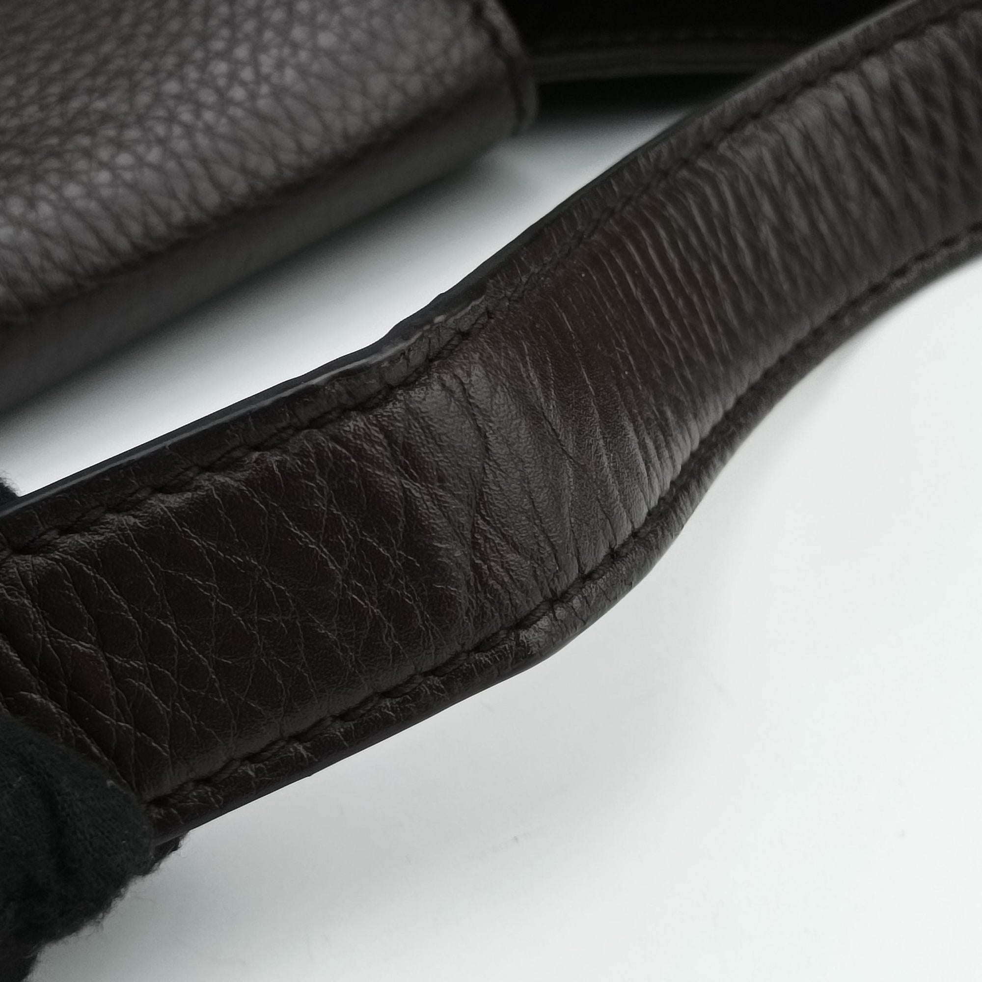 Vintage Gucci Dressage Web Hobo Brown leather 296851 shoulderbag | stylenewstar