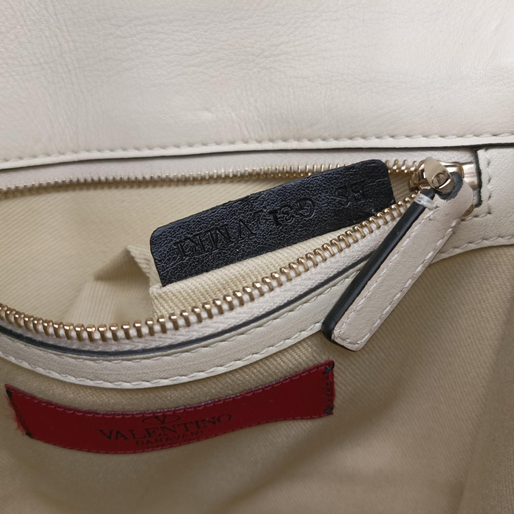 Secondhand Valentino Rockstud Glam Lock yellow×white Leather  shoulderbag | stylenewstar