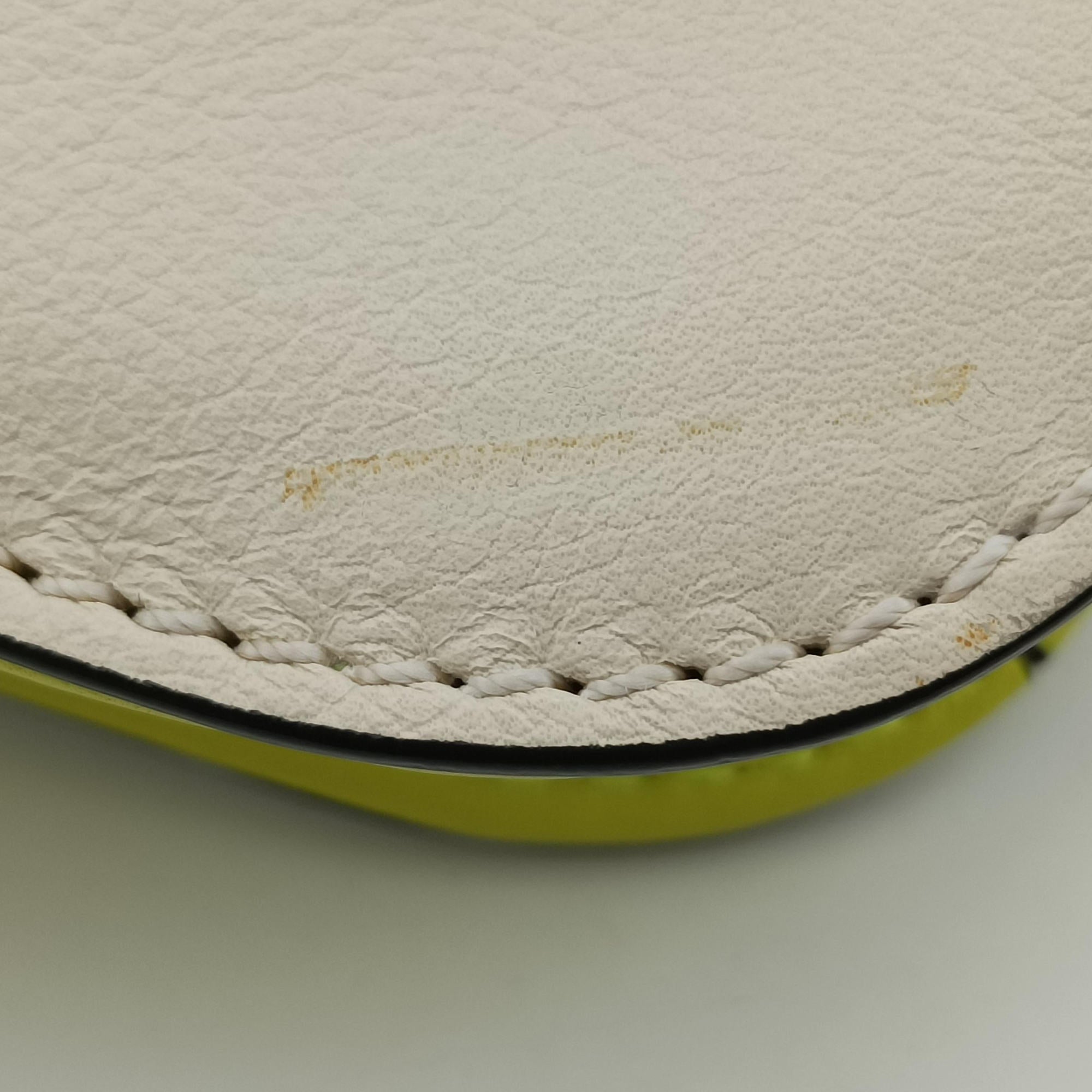 Secondhand Valentino Rockstud Glam Lock yellow×white Leather  shoulderbag | stylenewstar