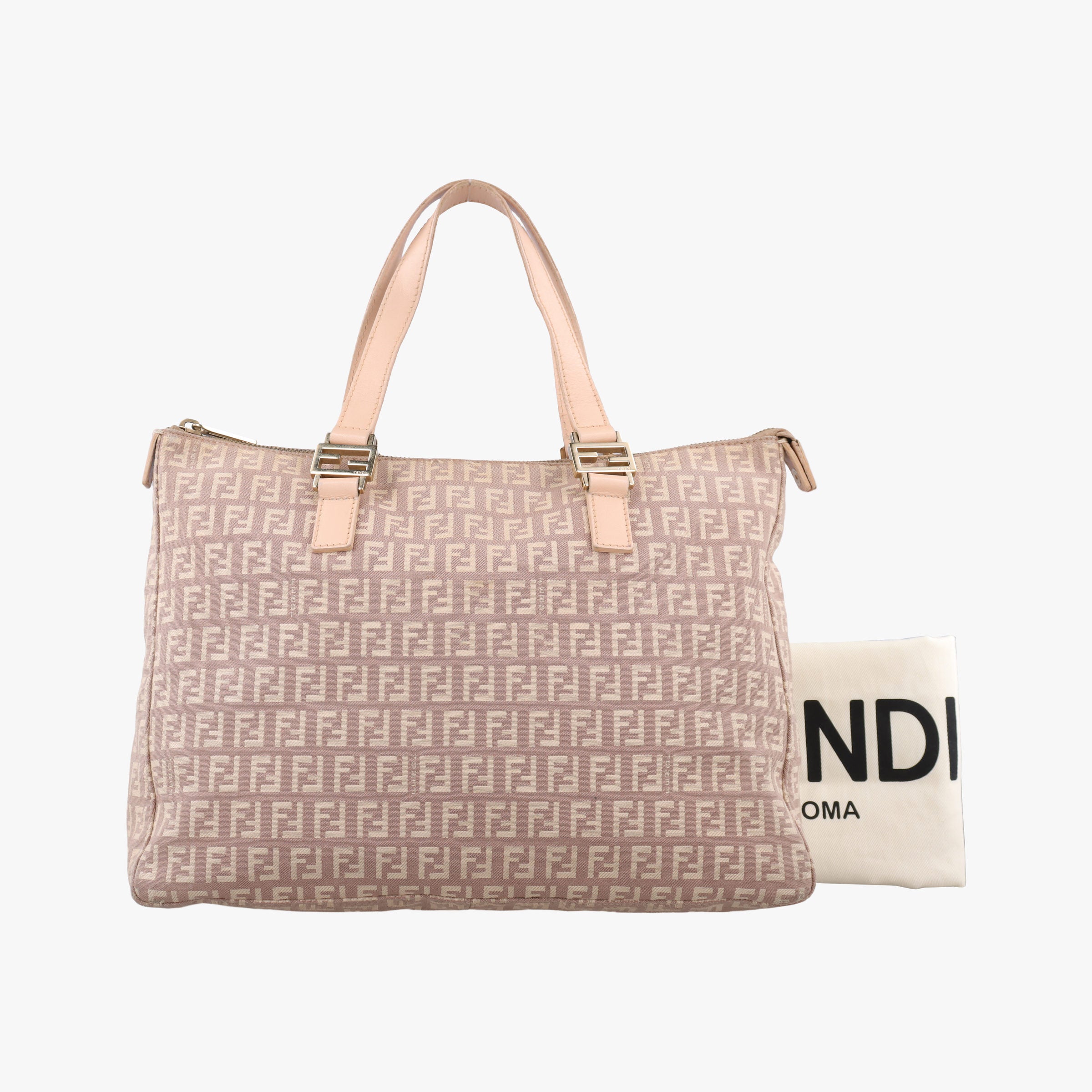 Vintage Fendi Zucchino Beige Canvas × Leather 8BH138 handbag | stylenewstar