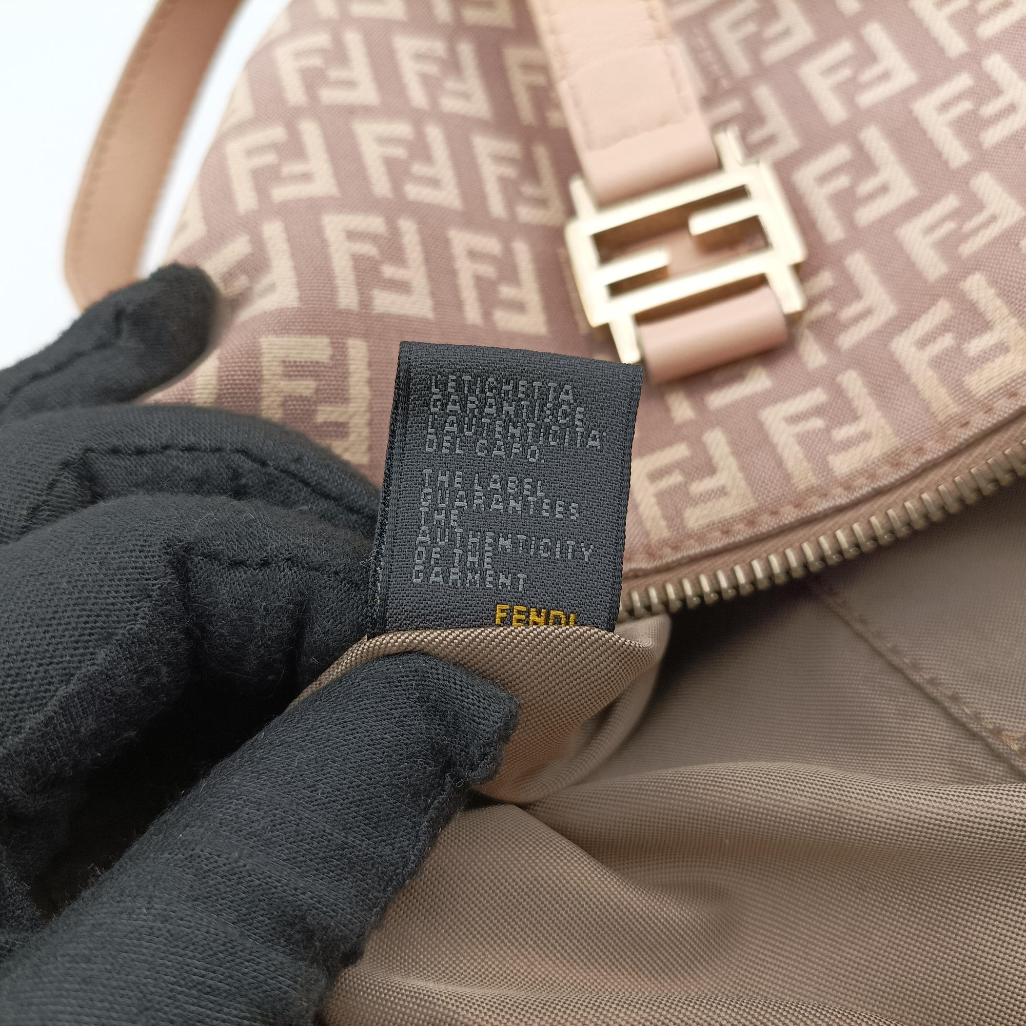 Vintage Fendi Zucchino Beige Canvas × Leather 8BH138 handbag | stylenewstar