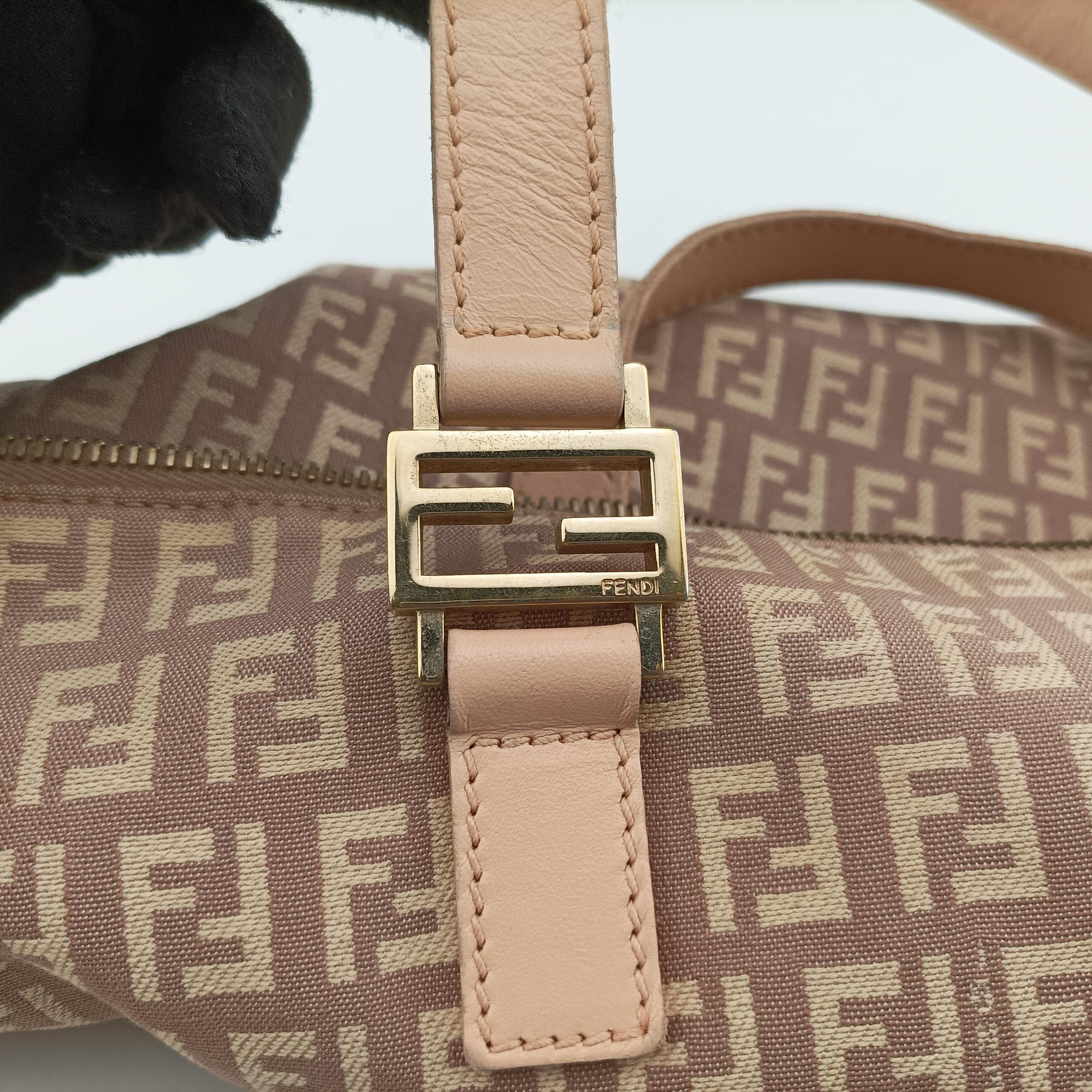 Vintage Fendi Zucchino Beige Canvas × Leather 8BH138 handbag | stylenewstar