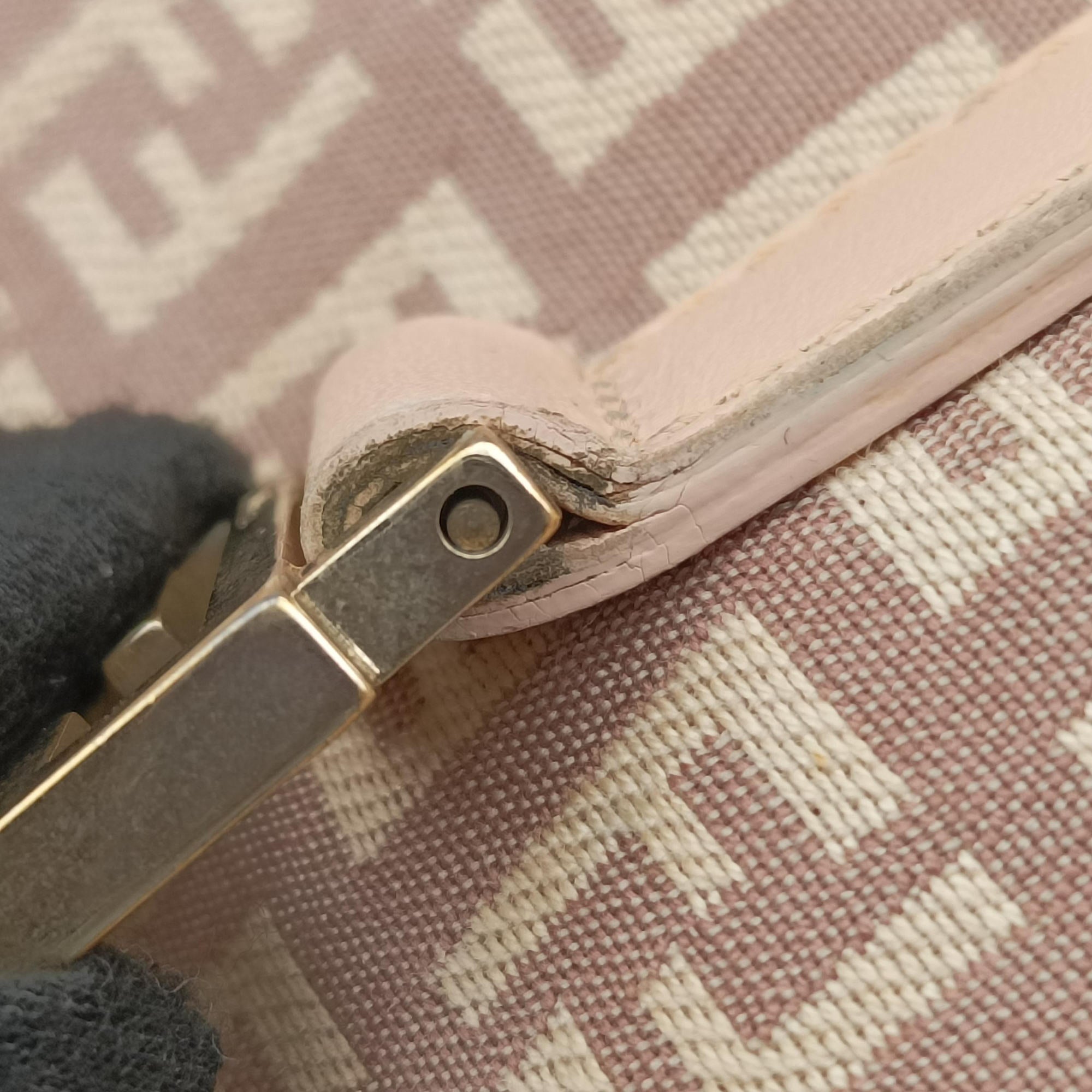 Vintage Fendi Zucchino Beige Canvas × Leather 8BH138 handbag | stylenewstar