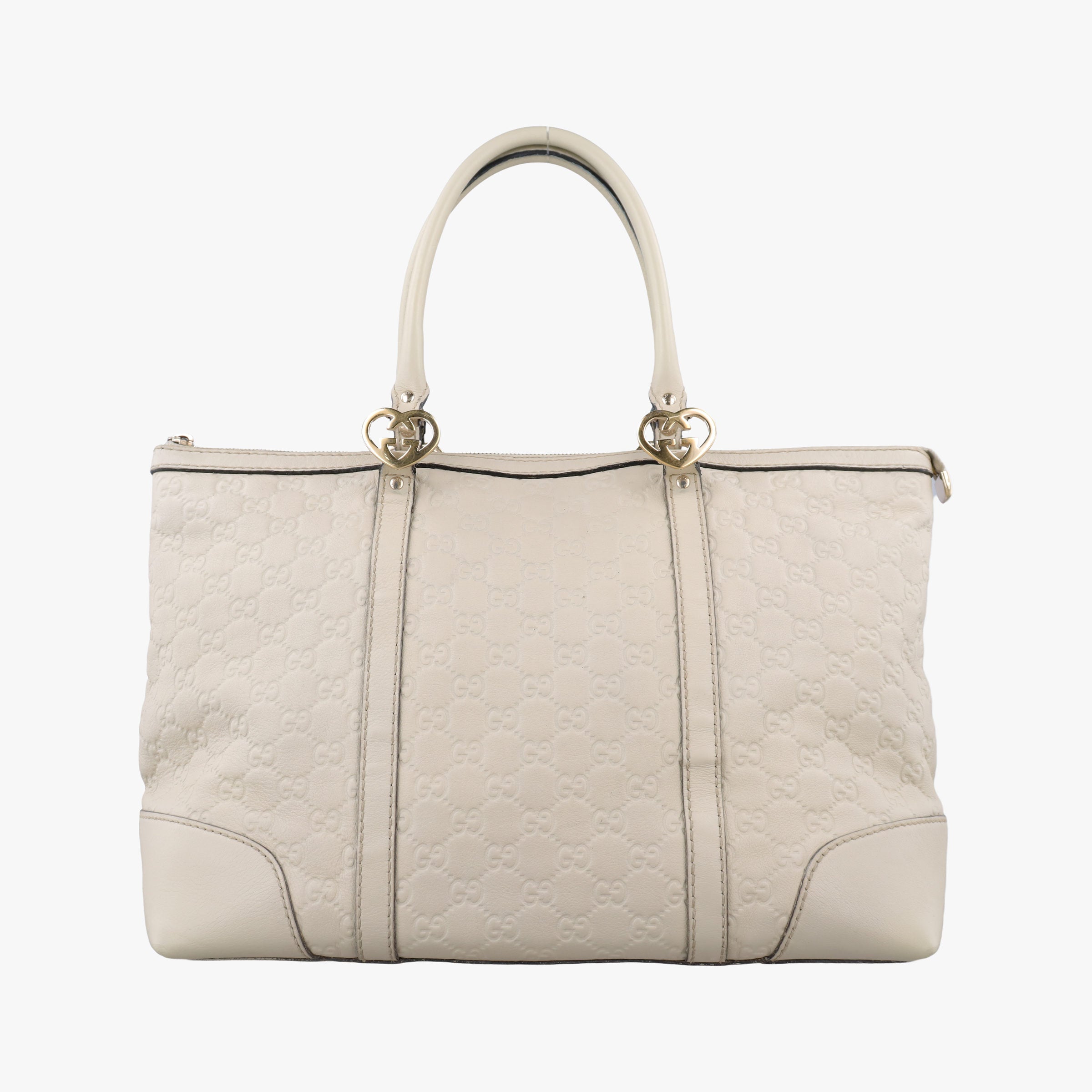 Pre-owned Gucci Lovely White Leather 257068 handbag | stylenewstar