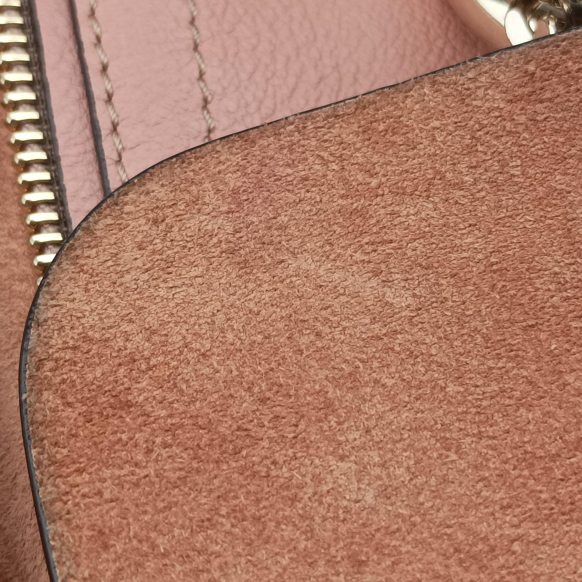 Pre-owned Chloe FAYE mini Brown Suede × leather  backpack/rucksack | stylenewstar