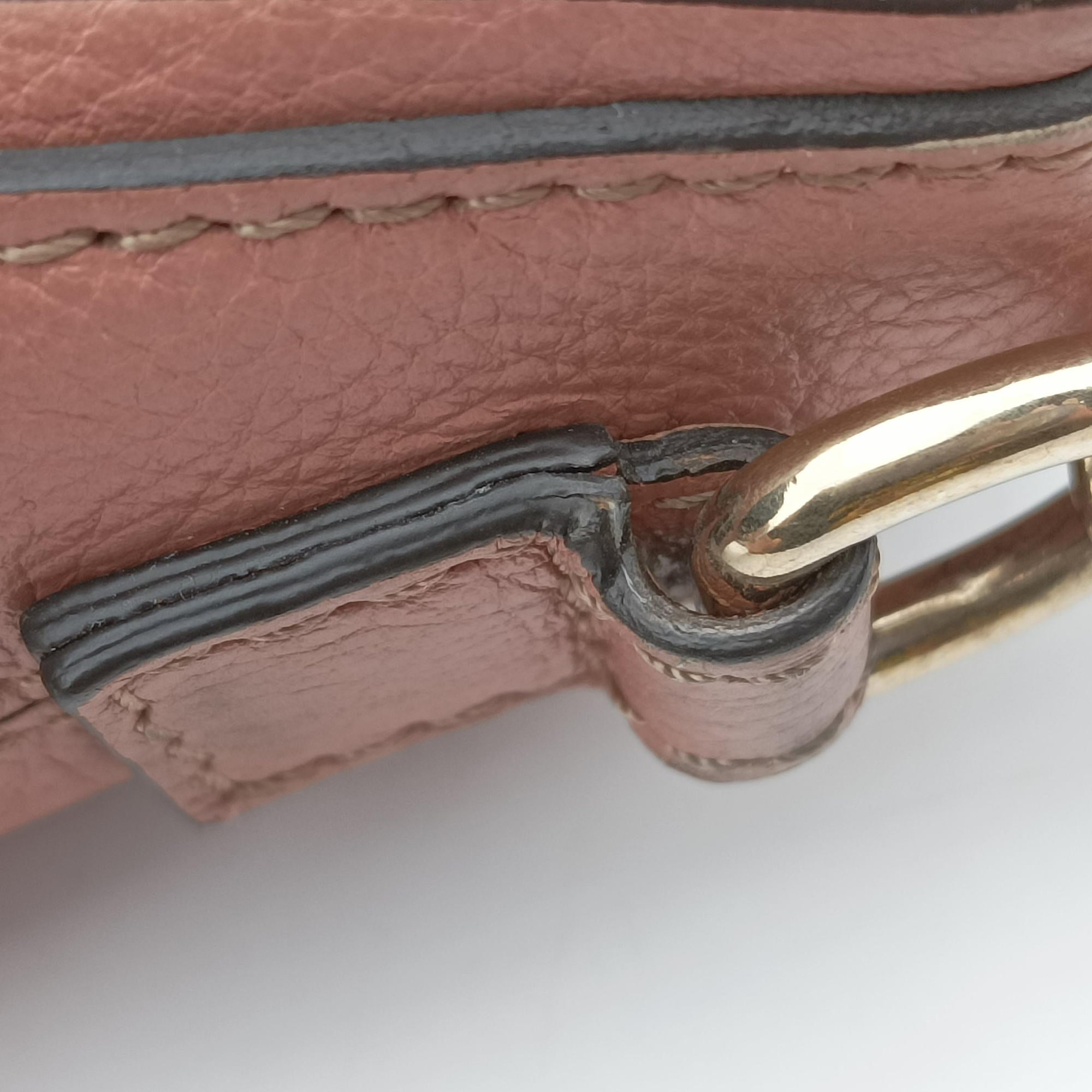 Pre-owned Chloe FAYE mini Brown Suede × leather  backpack/rucksack | stylenewstar