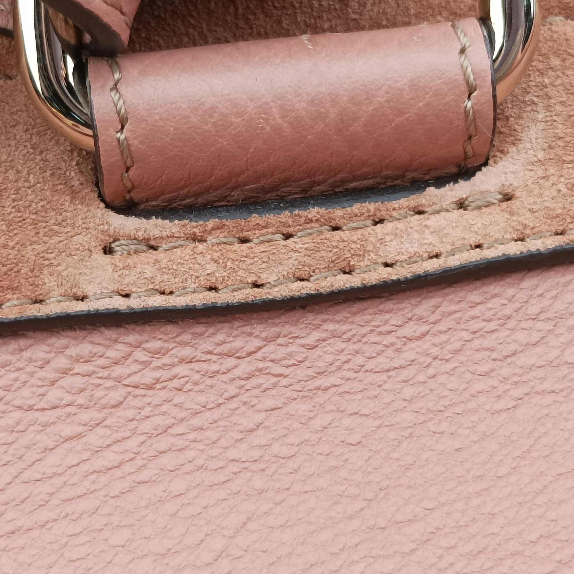 Pre-owned Chloe FAYE mini Brown Suede × leather  backpack/rucksack | stylenewstar