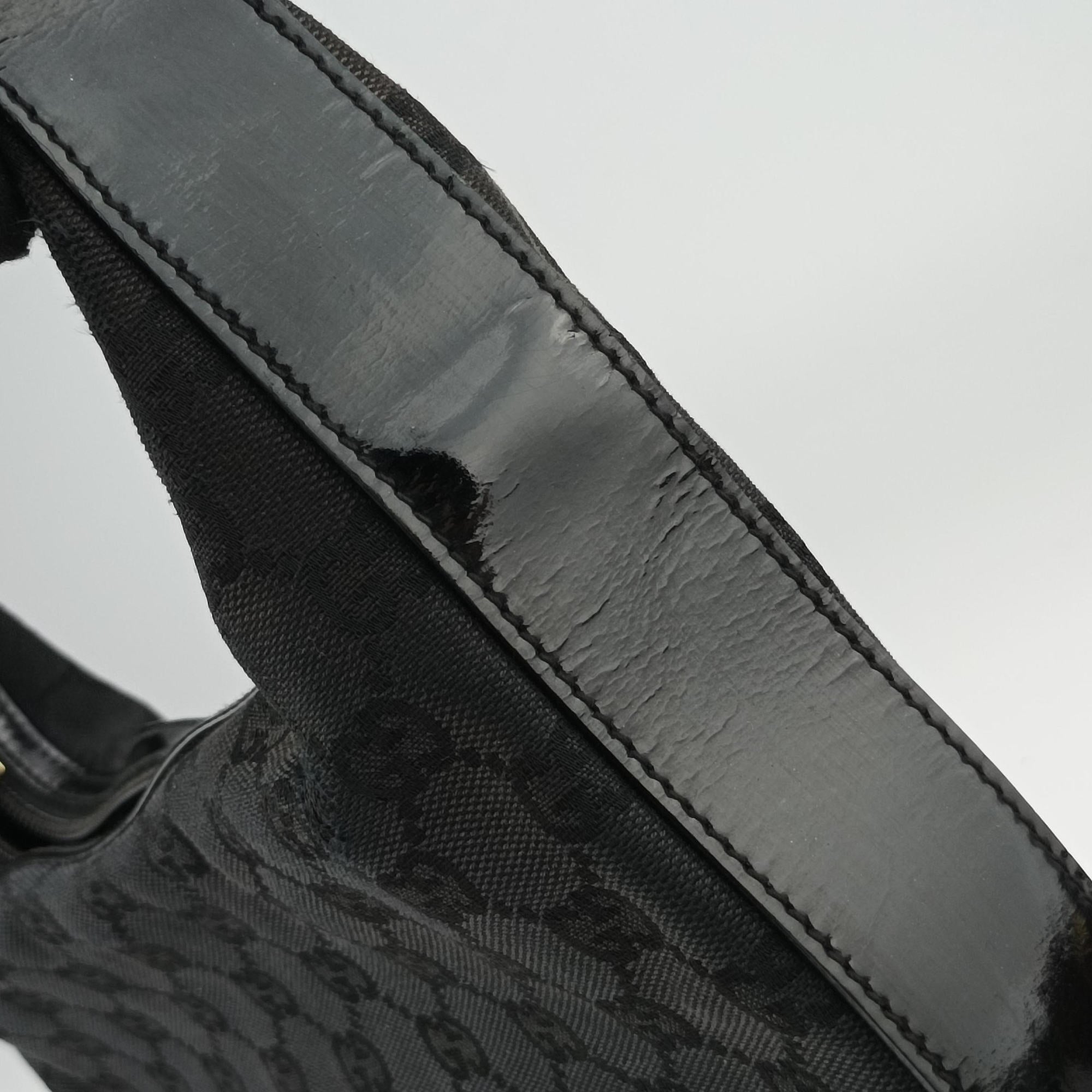 Vintage Gucci Hobo Black canvas 001.42 handbag | stylenewstar