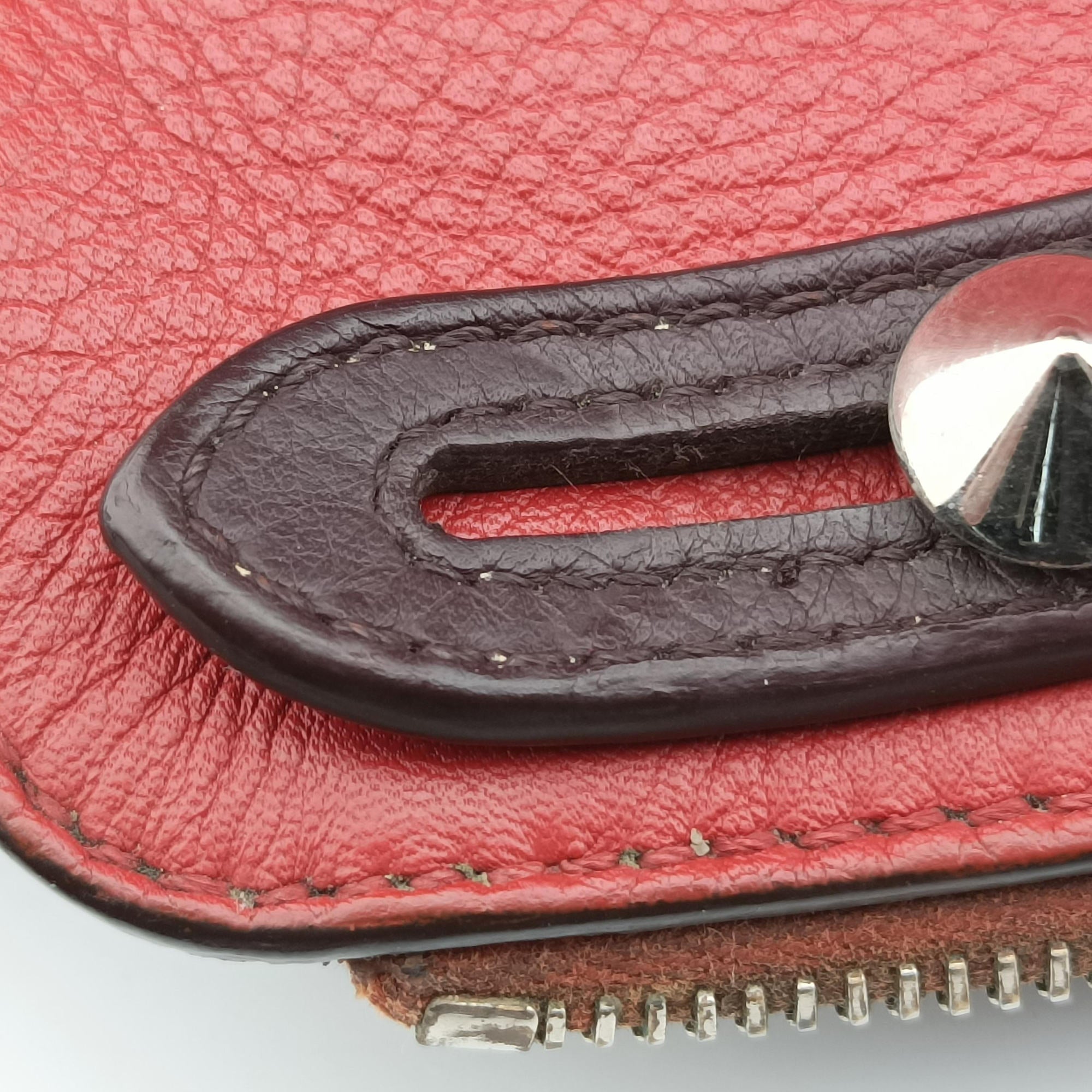 Pre-owned Fendi Small By The Way Red Leather 8BL124 shoulderbag | stylenewstar