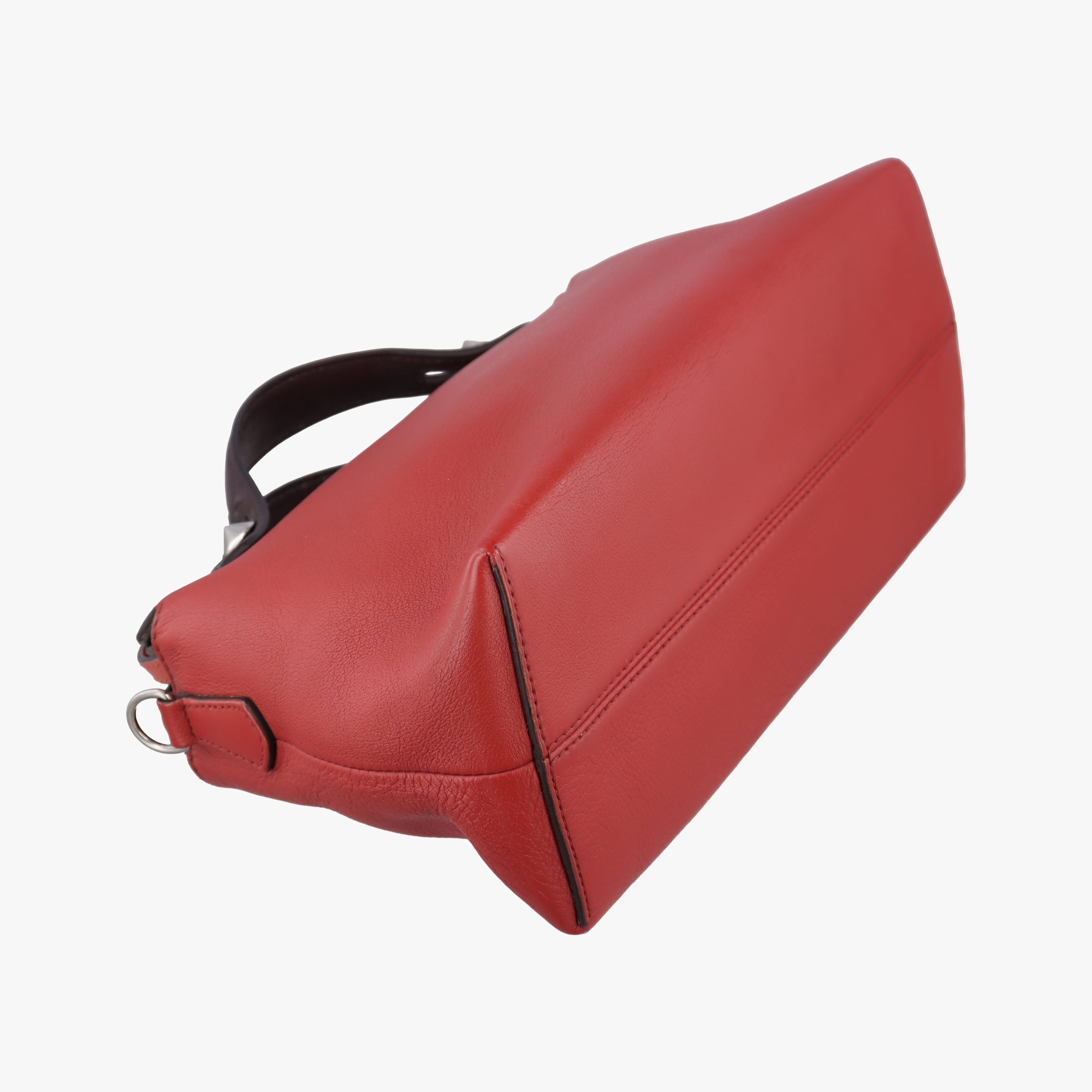 Pre-owned Fendi Small By The Way Red Leather 8BL124 shoulderbag | stylenewstar
