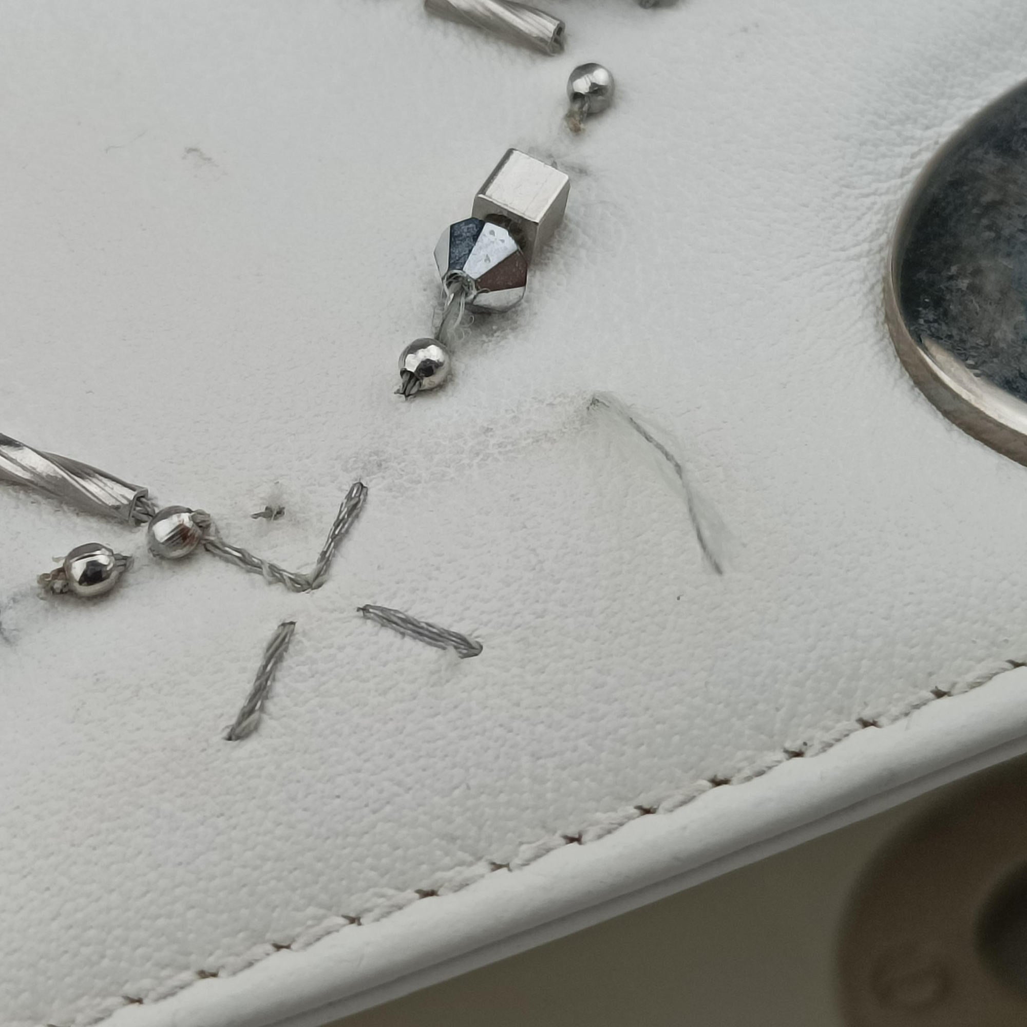 Vintage Christian Dior Lady Dior White leather  handbag | stylenewstar