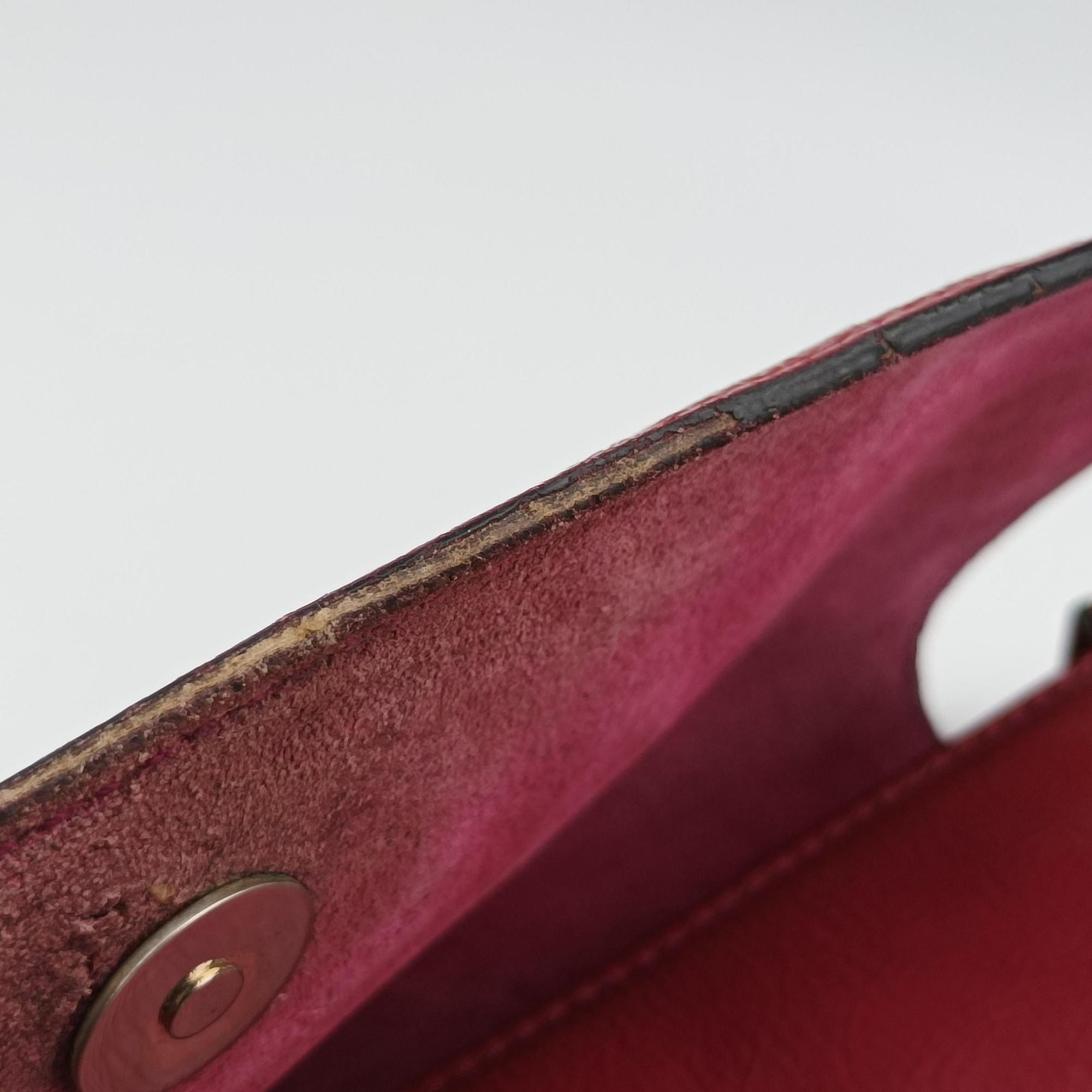 Pre-owned Gucci Soho Rose Patent Leather 336752 shoulderbag | stylenewstar