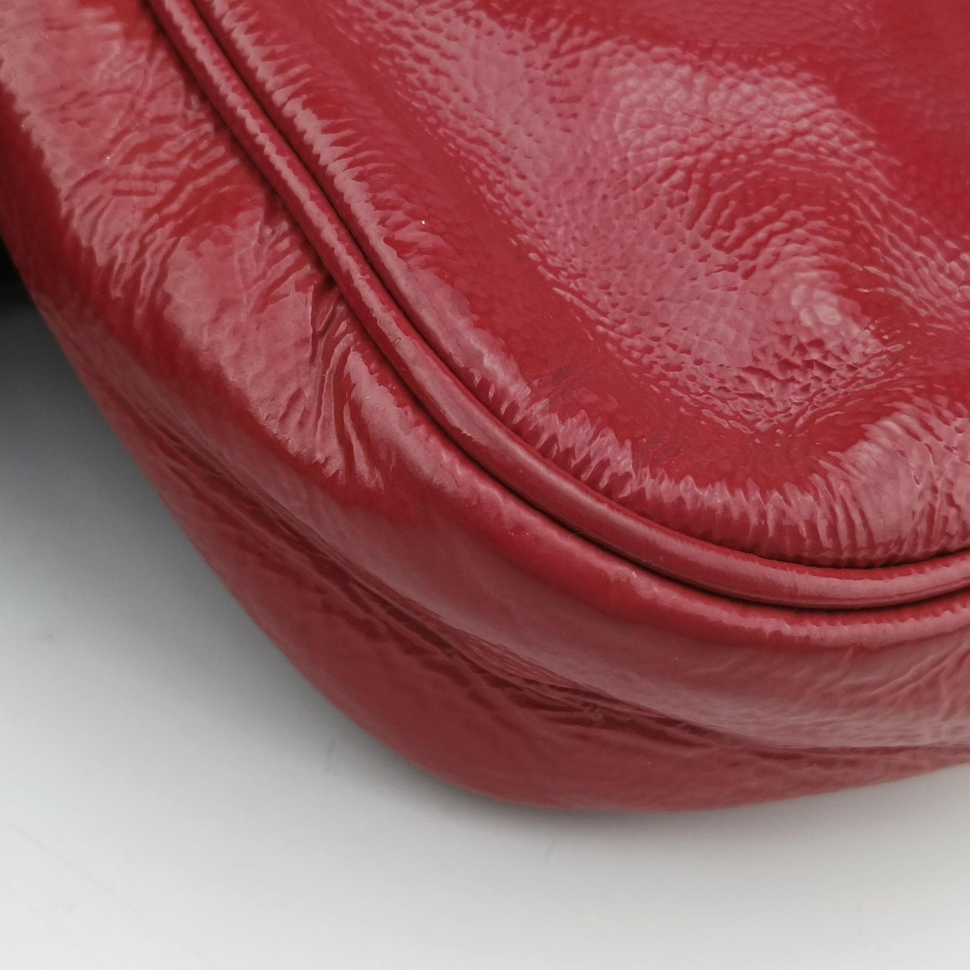 Pre-owned Gucci Soho Rose Patent Leather 336752 shoulderbag | stylenewstar