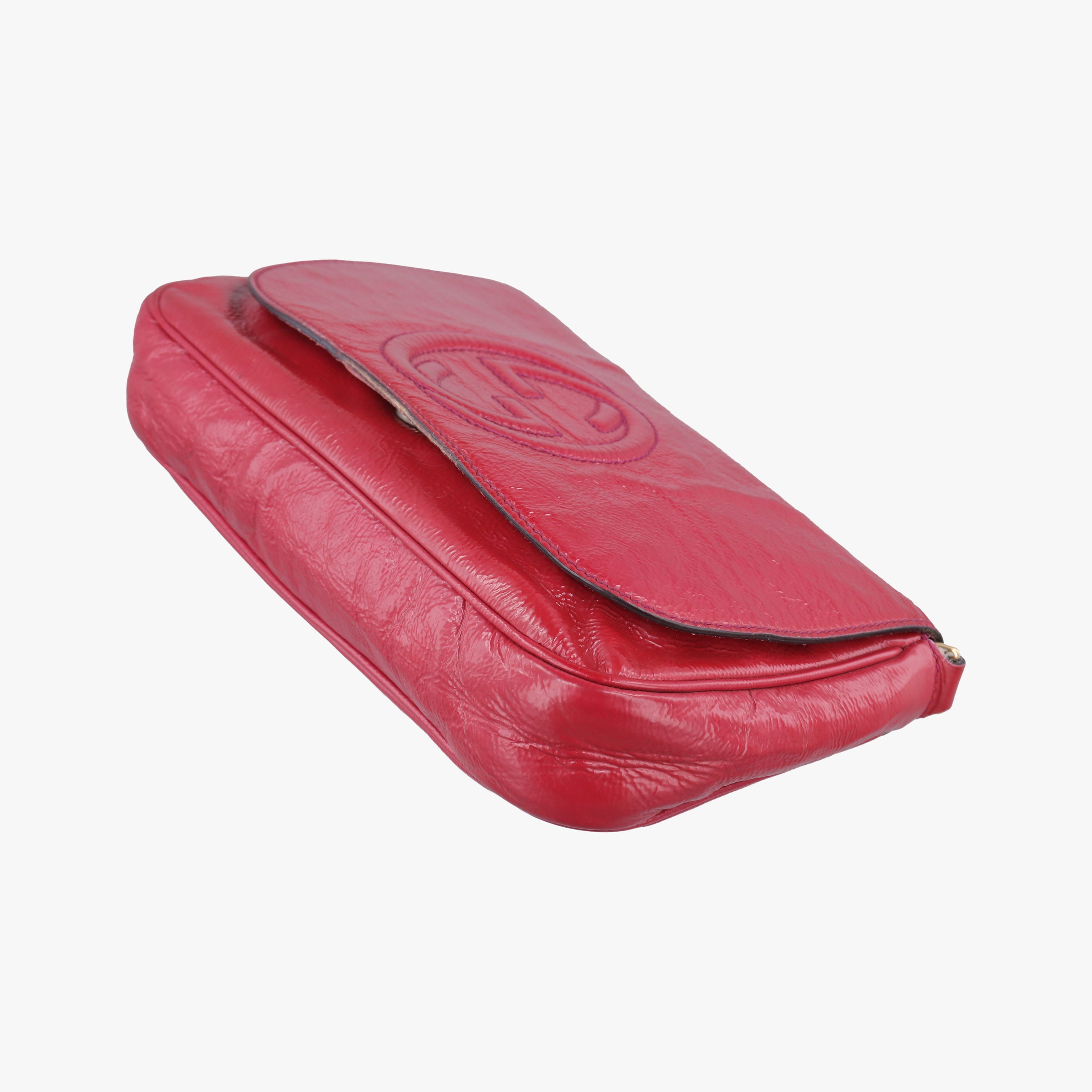 Pre-owned Gucci Soho Rose Patent Leather 336752 shoulderbag | stylenewstar