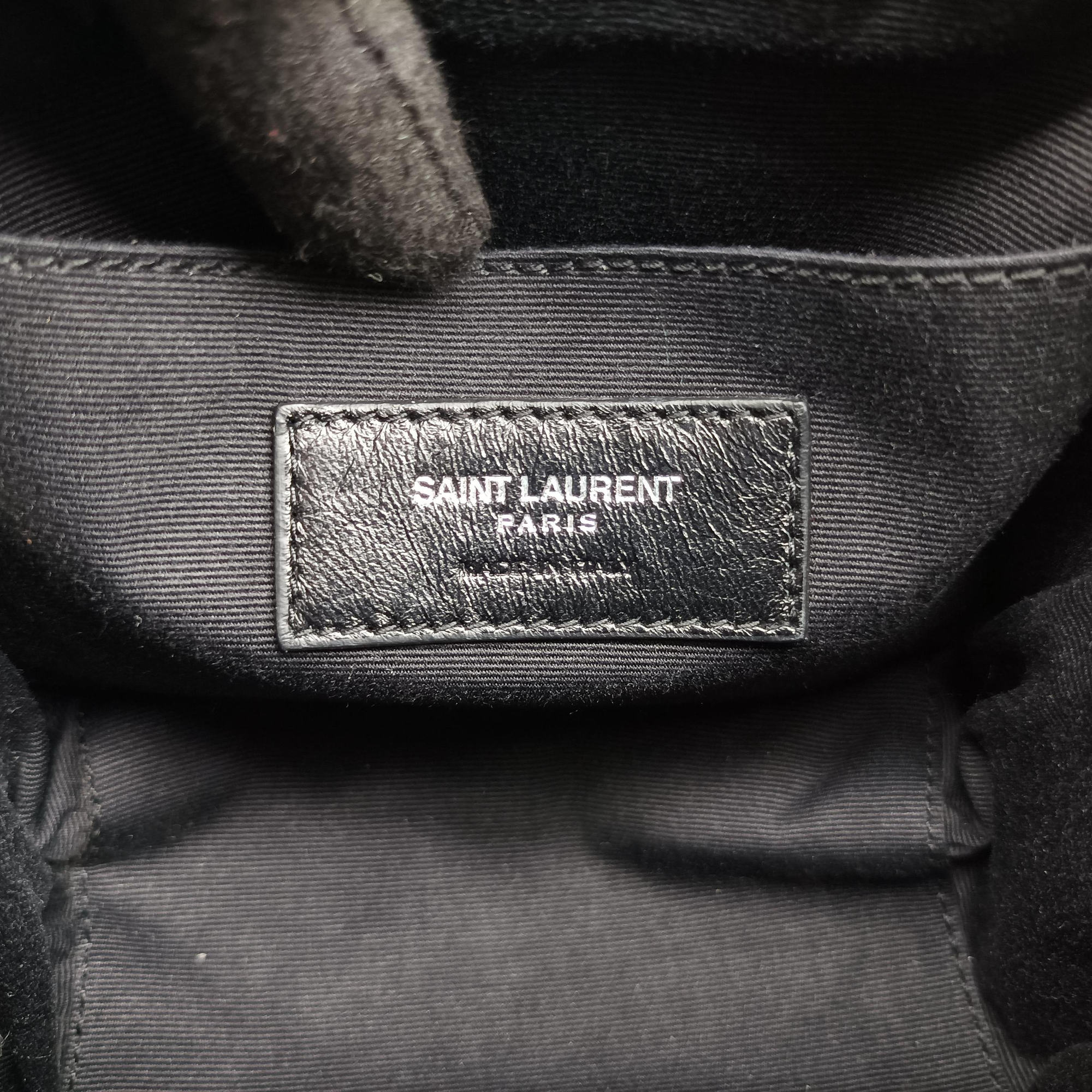 Pre-owned Yves Saint Laurent Lou Mini Bag Black Leather 457588 shoulderbag | stylenewstar