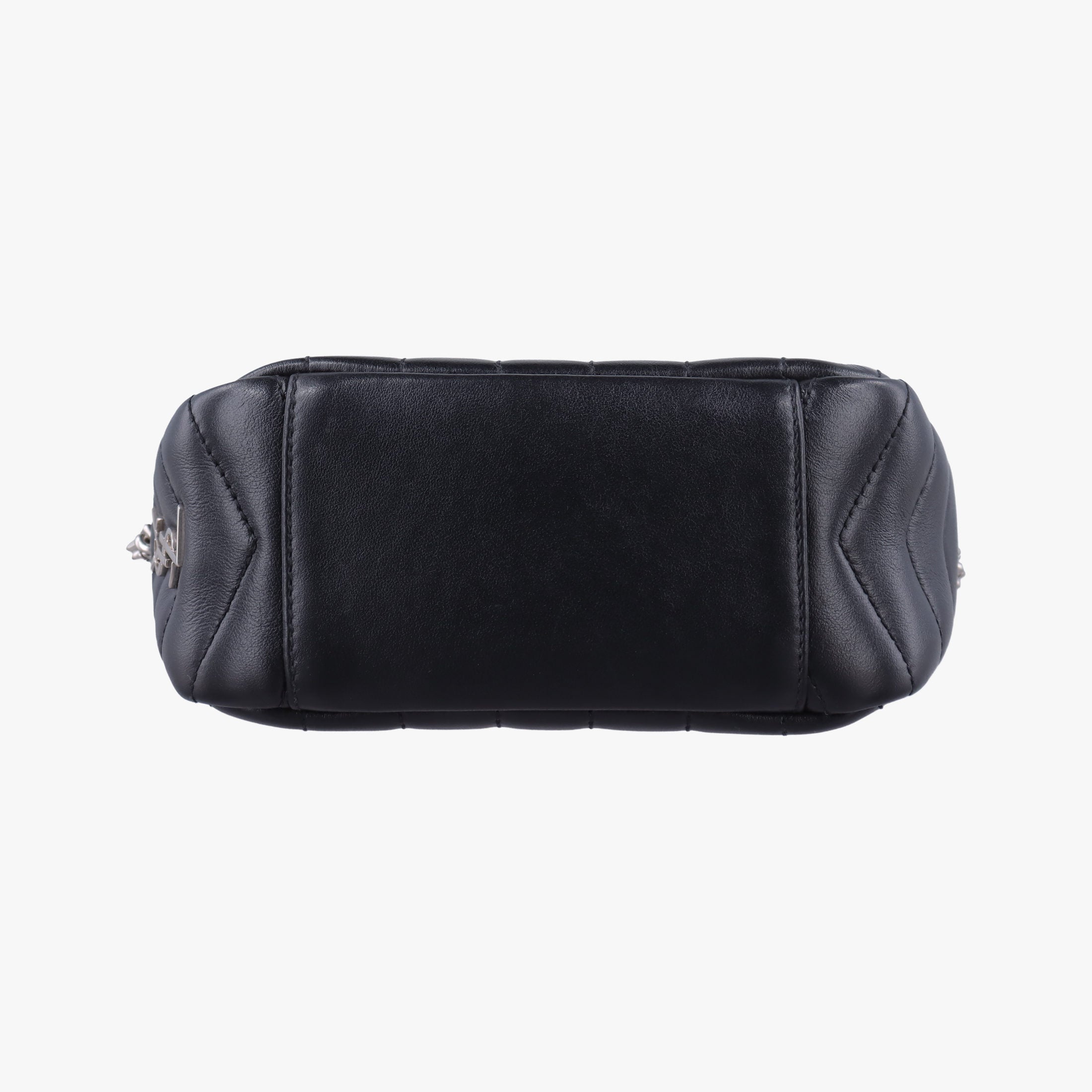 Pre-owned Yves Saint Laurent Lou Mini Bag Black Leather 457588 shoulderbag | stylenewstar