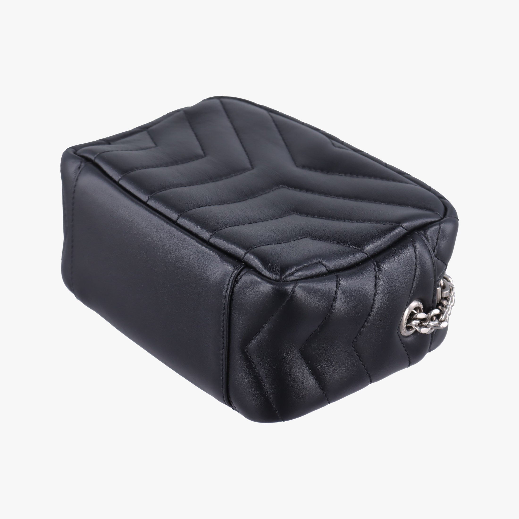 Pre-owned Yves Saint Laurent Lou Mini Bag Black Leather 457588 shoulderbag | stylenewstar