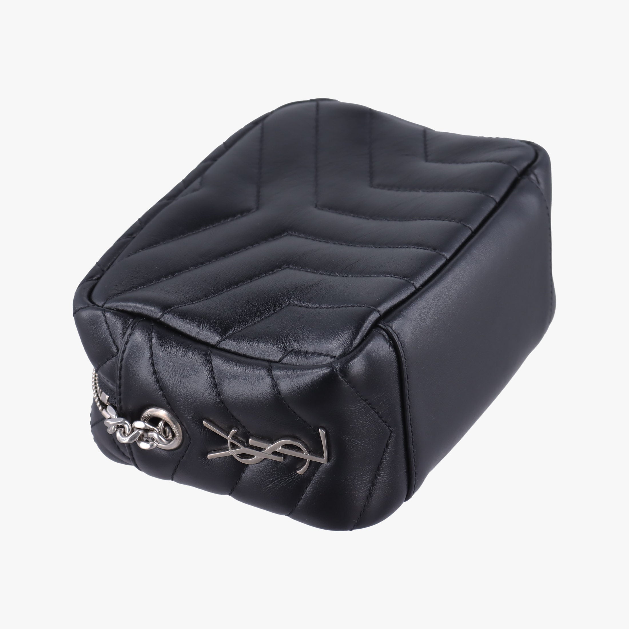 Pre-owned Yves Saint Laurent Lou Mini Bag Black Leather 457588 shoulderbag | stylenewstar