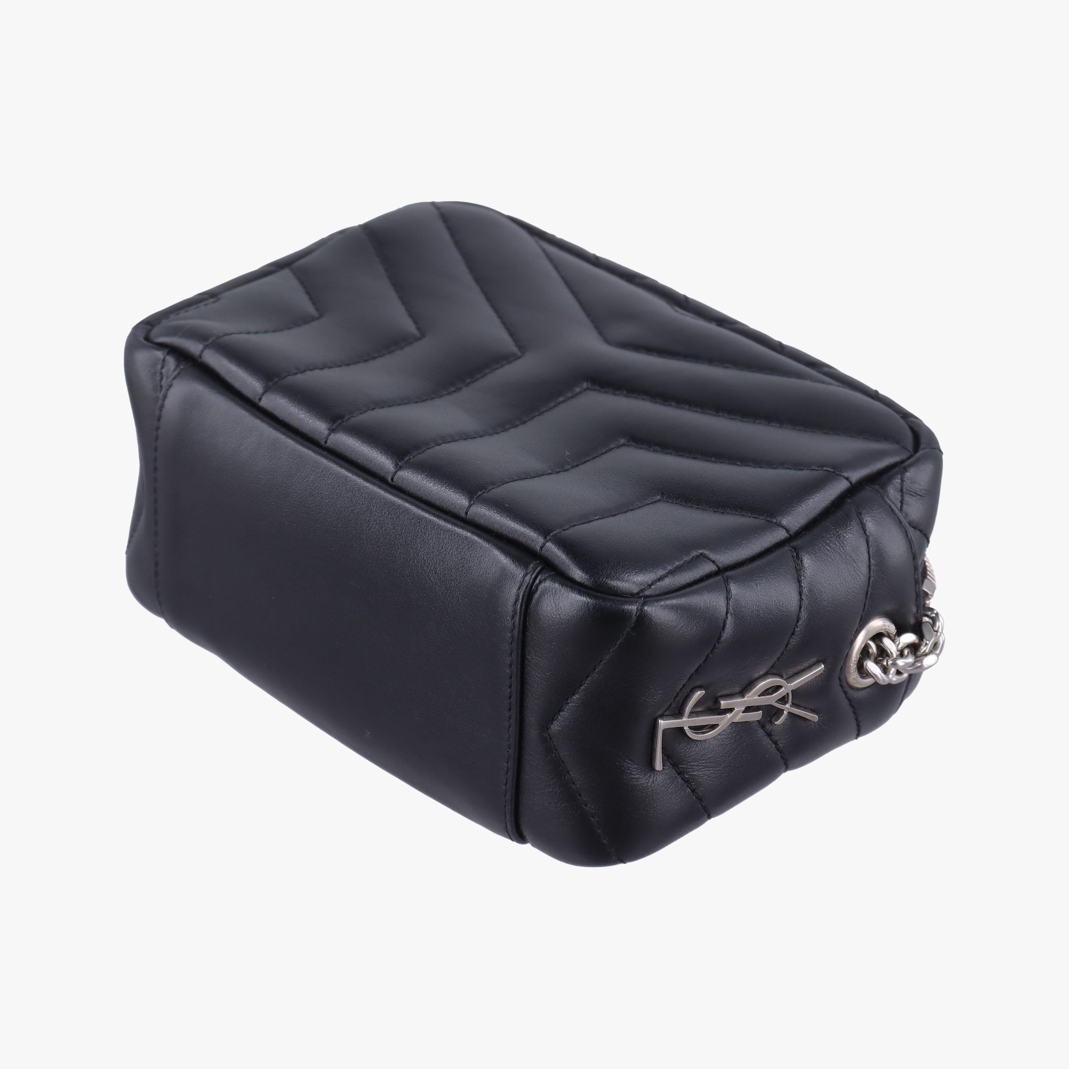 Pre-owned Yves Saint Laurent Lou Mini Bag Black Leather 457588 shoulderbag | stylenewstar