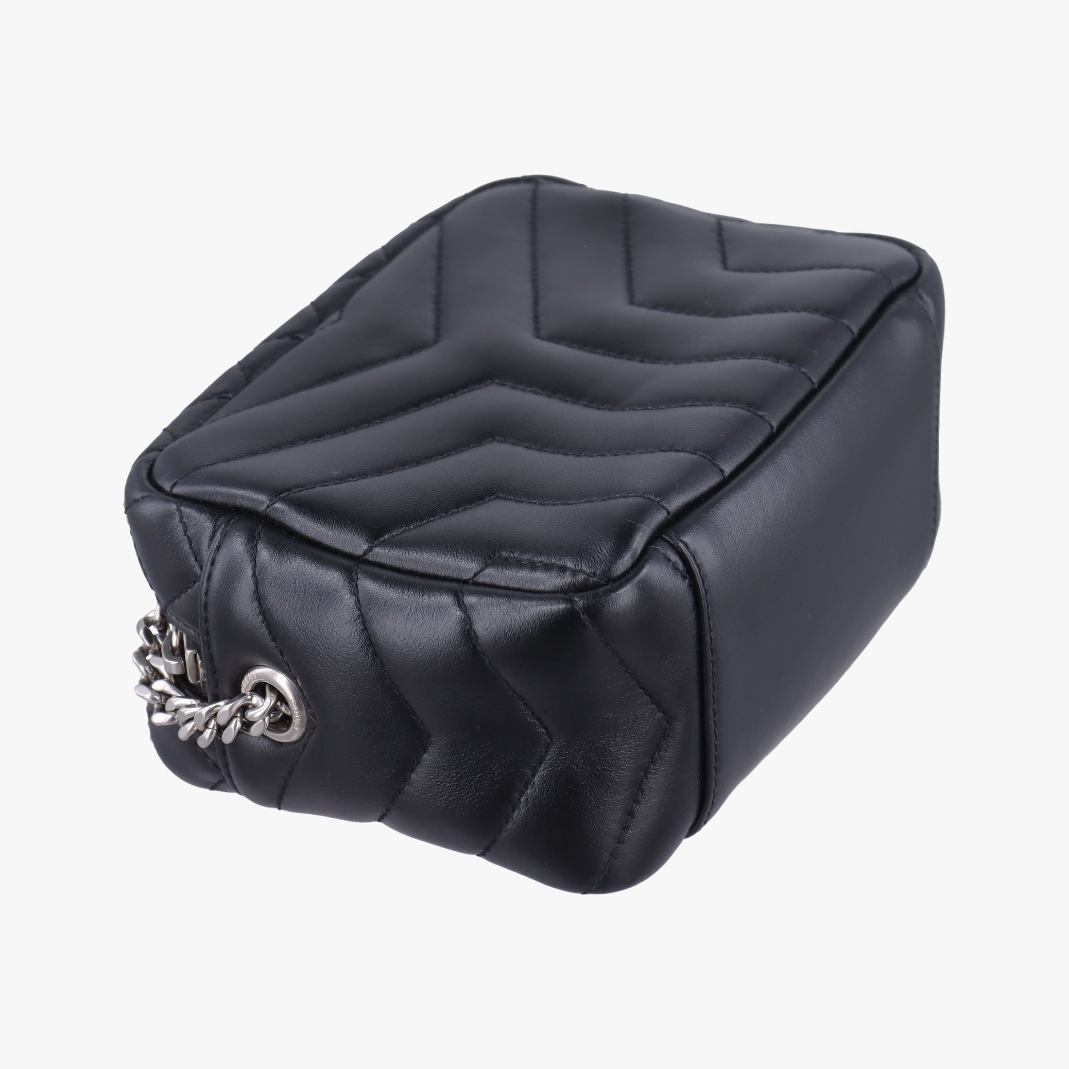 Pre-owned Yves Saint Laurent Lou Mini Bag Black Leather 457588 shoulderbag | stylenewstar