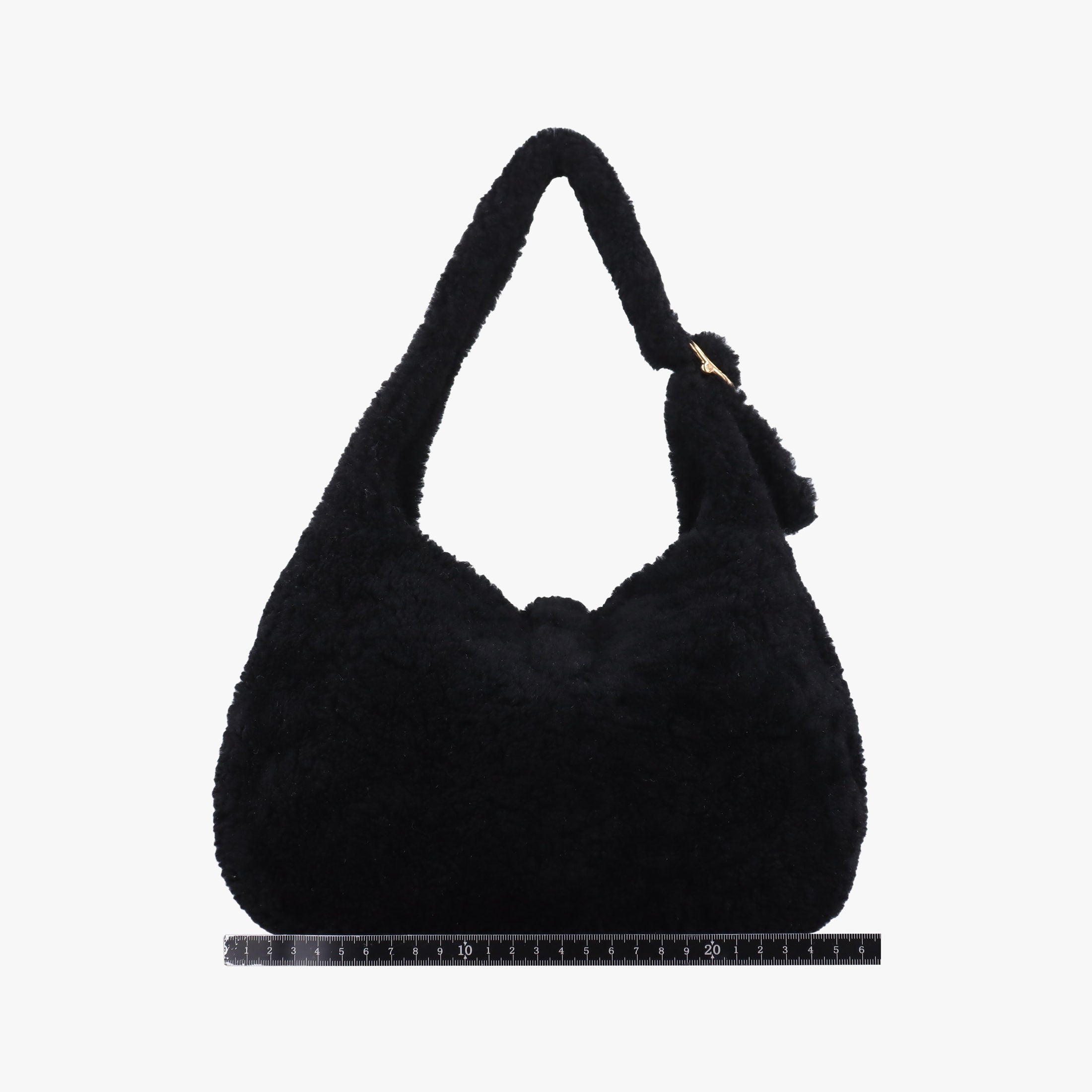 Vintage Gucci JACKIE 1961 Black Fur 636709 shoulderbag | stylenewstar
