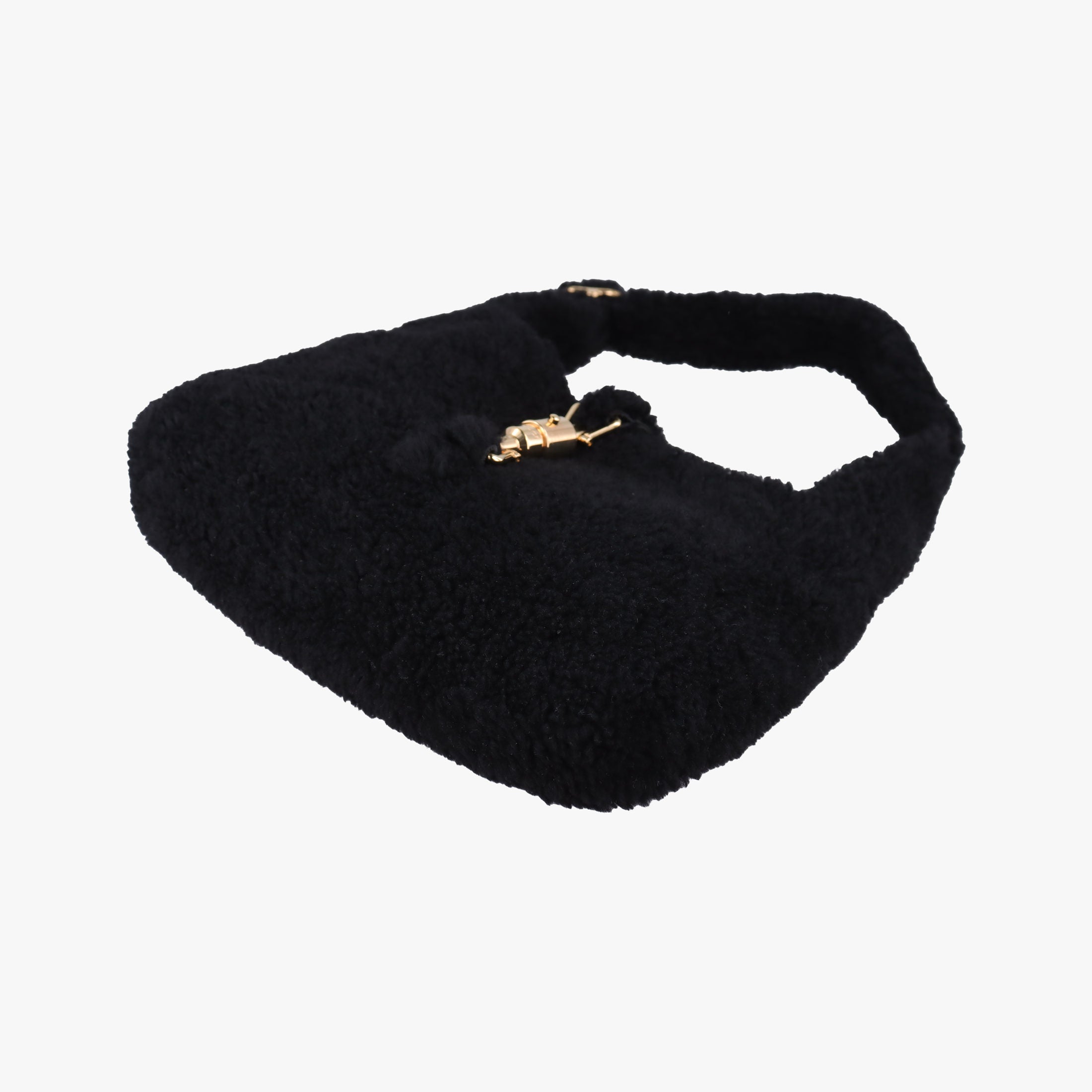 Vintage Gucci JACKIE 1961 Black Fur 636709 shoulderbag | stylenewstar